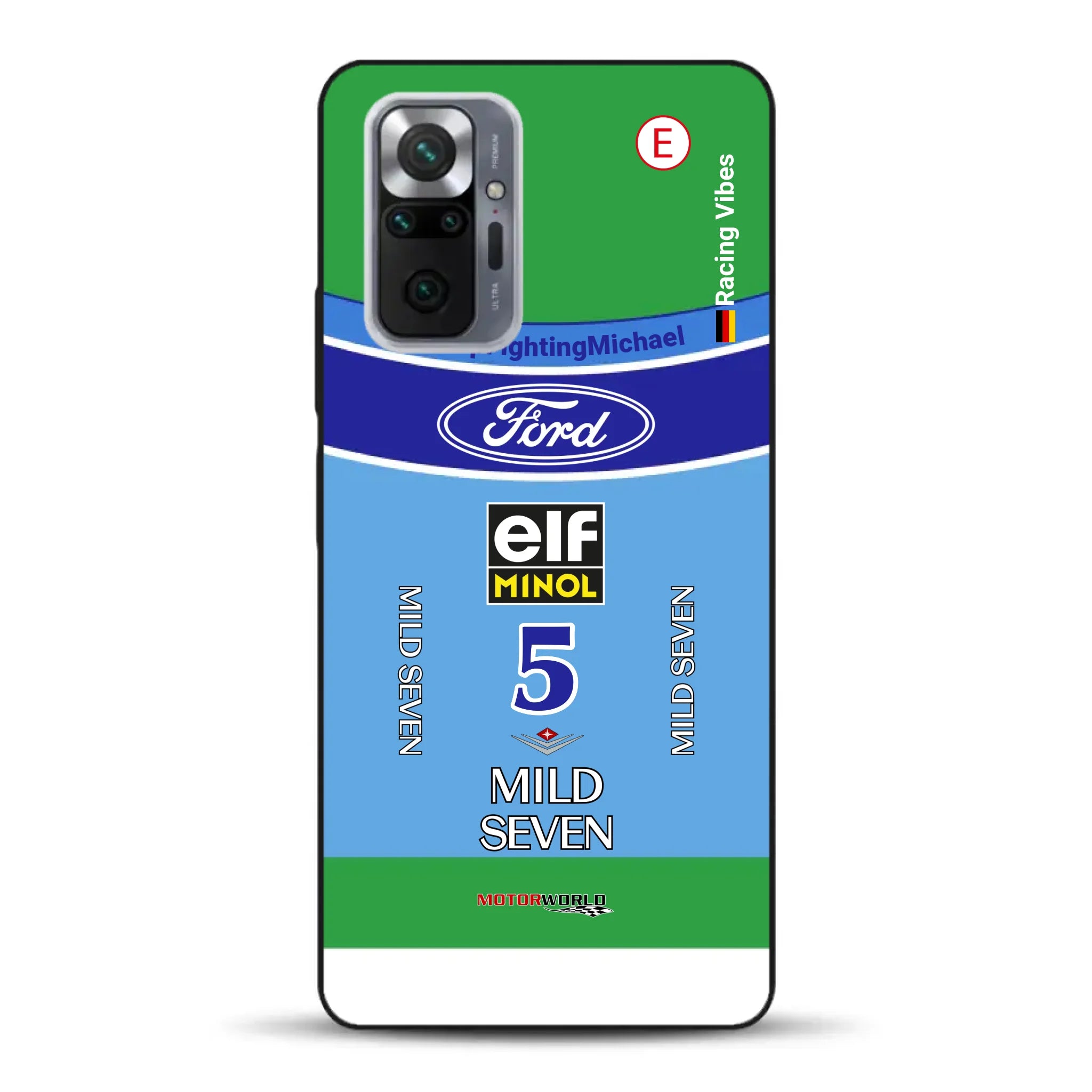 Benetton B194 F1 1994 Michael Schumacher Champion Livery - Housse de téléphone portable personnalisée pour Xiaomi