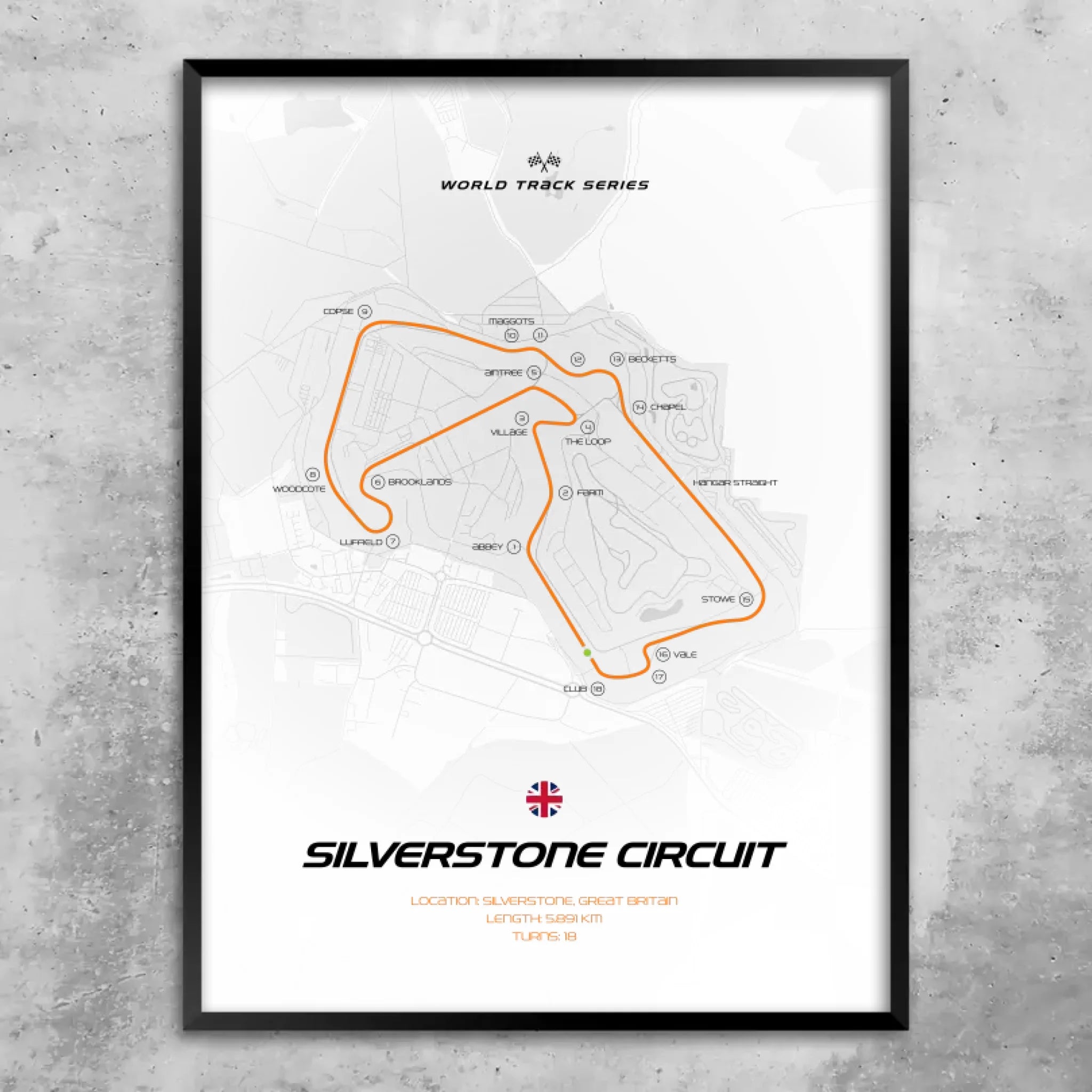 Silverstone - Personnalisé affiche murale