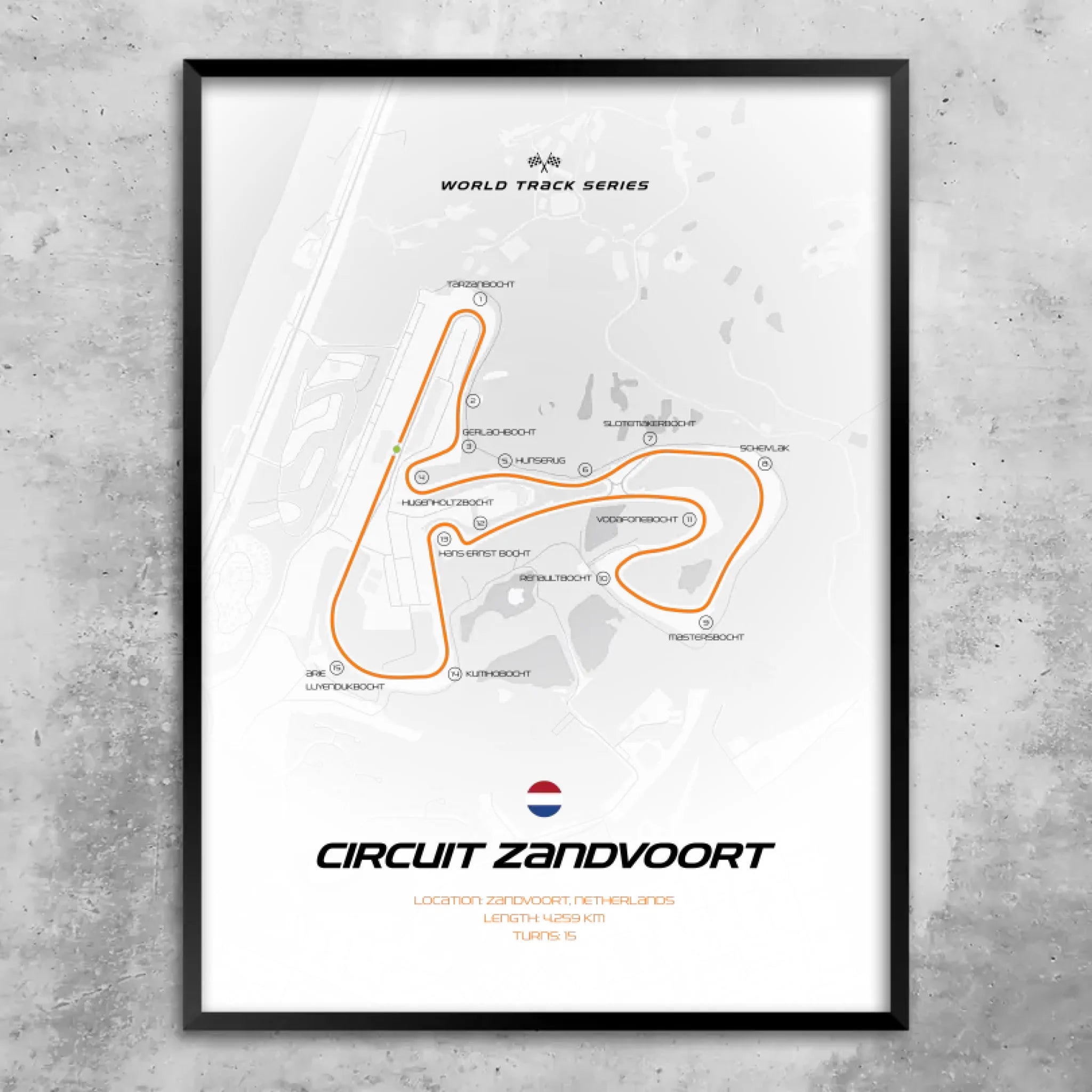 Zandvoort - Personnalisé affiche murale