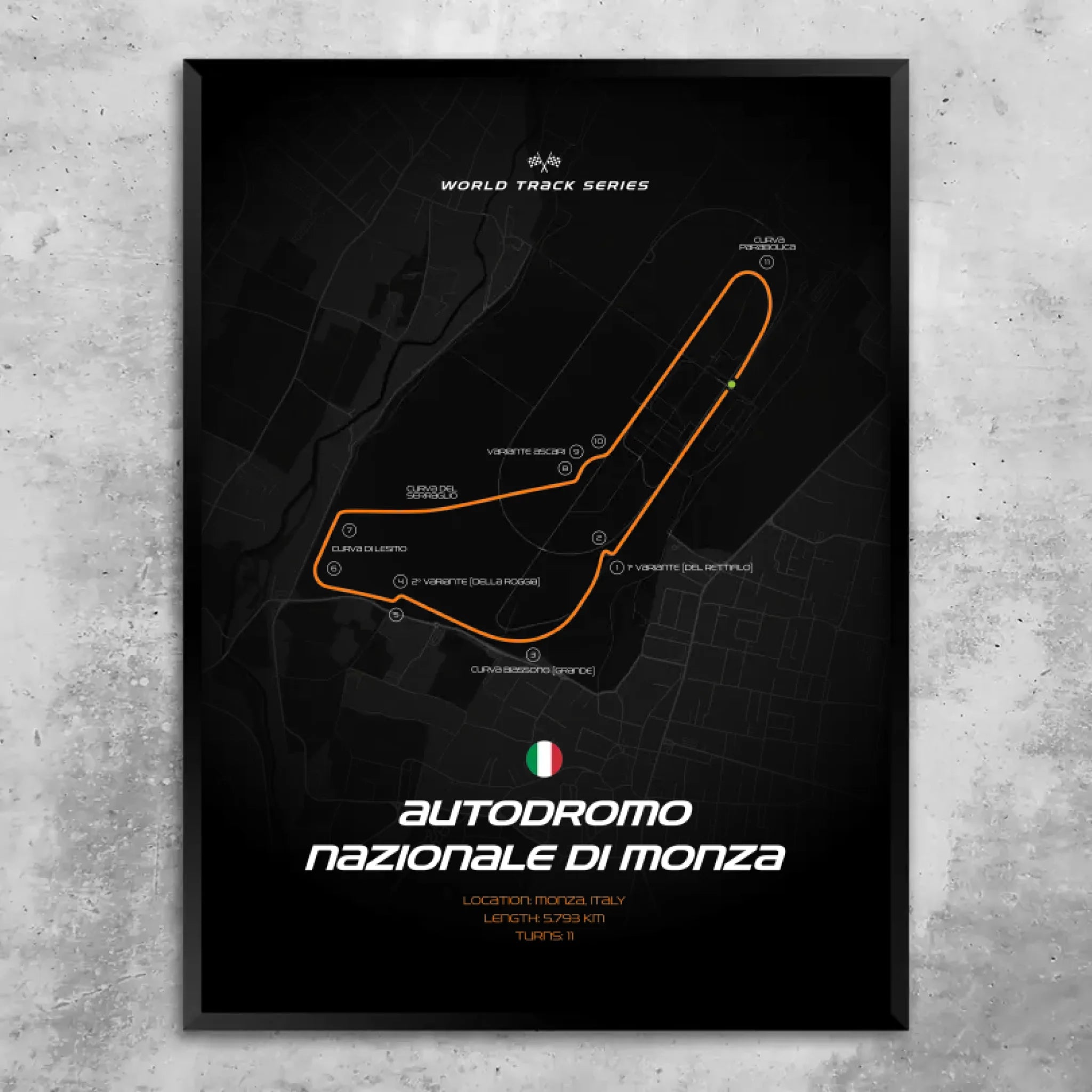 Monza - Individuelles Wandbild