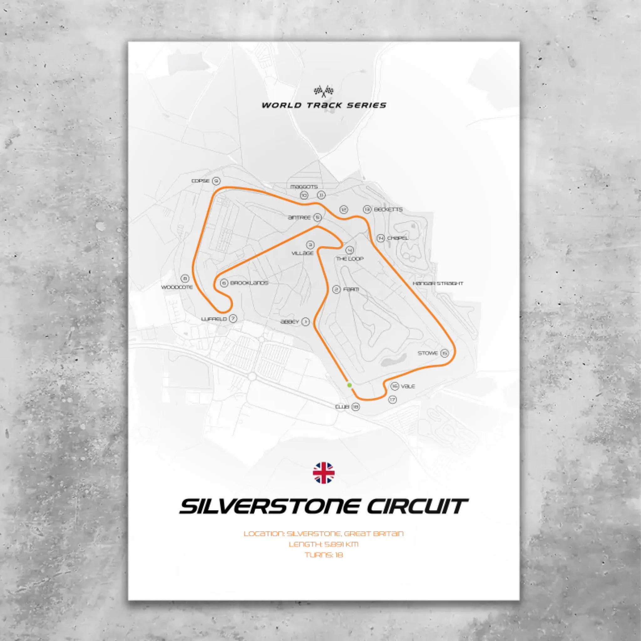 Silverstone - Individuelles Wandbild