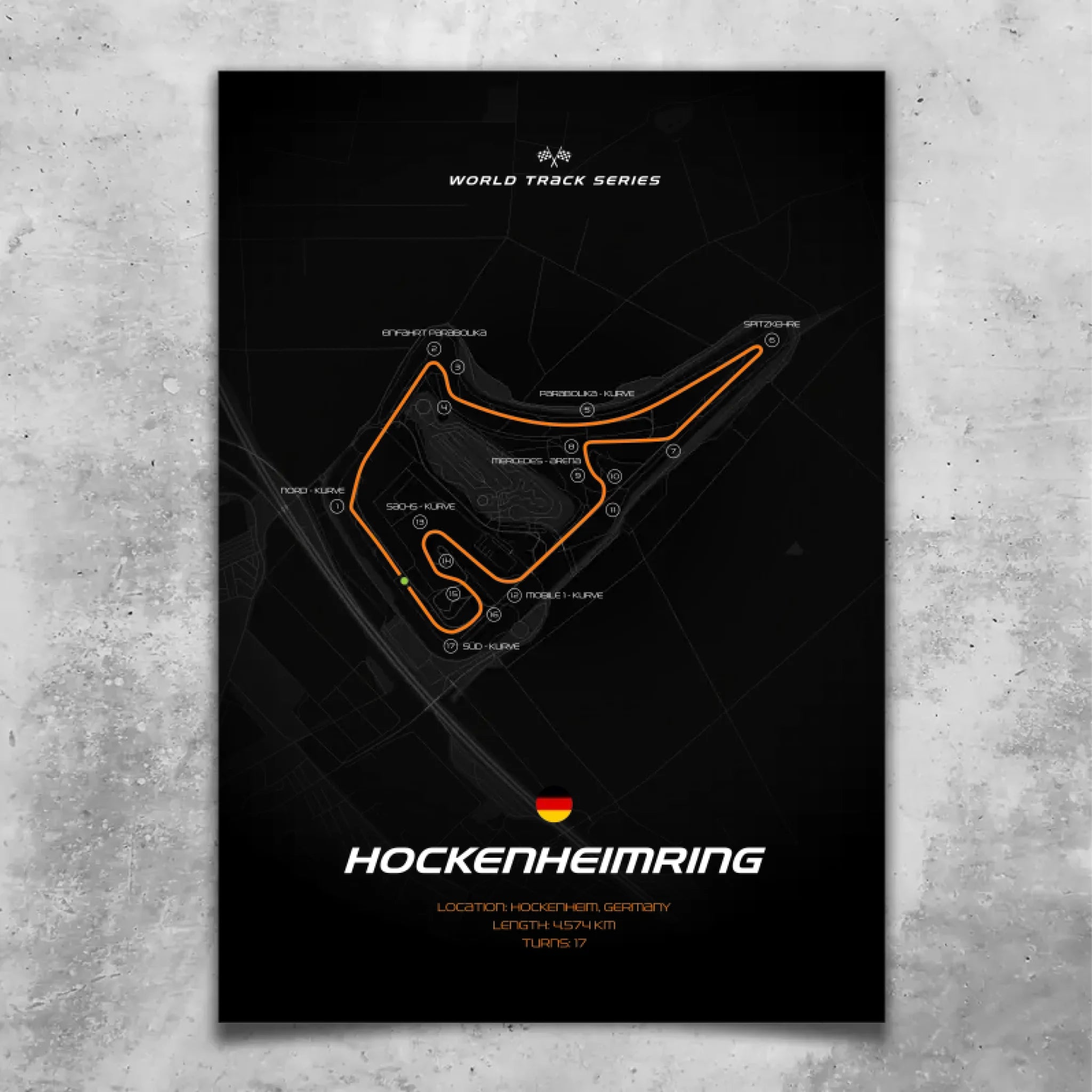 Hockenheimring - Personnalisé affiche murale