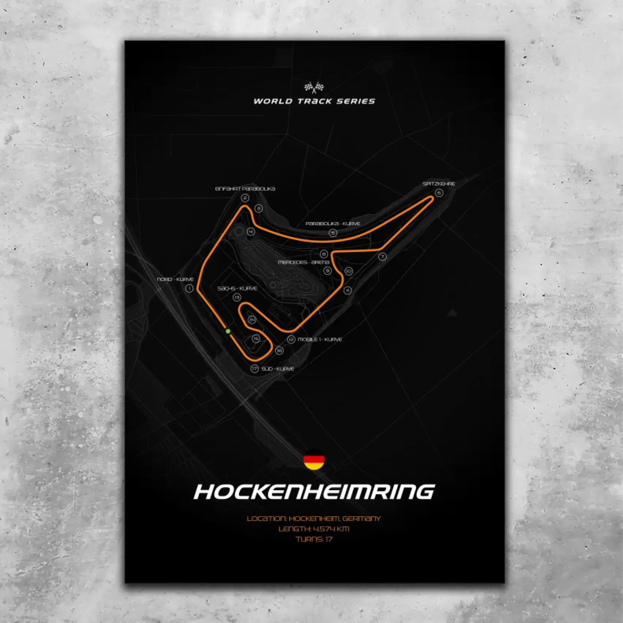 Hockenheimring - Personnalisé affiche murale