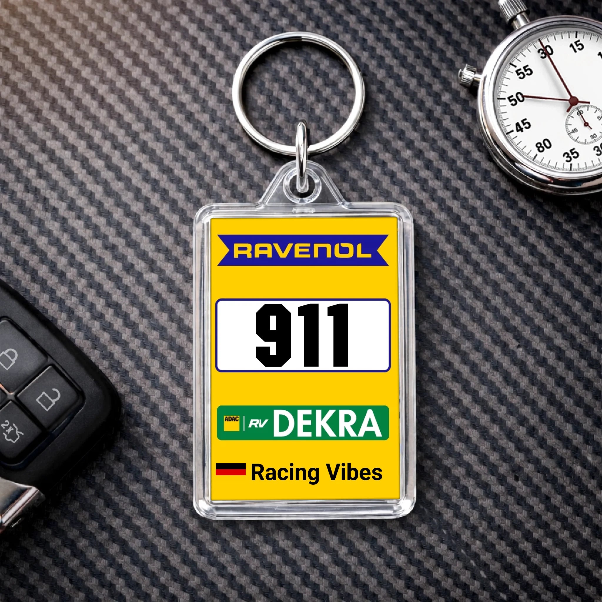 Nürburgring Nummerpanel / Matte Style - Personalized keyring