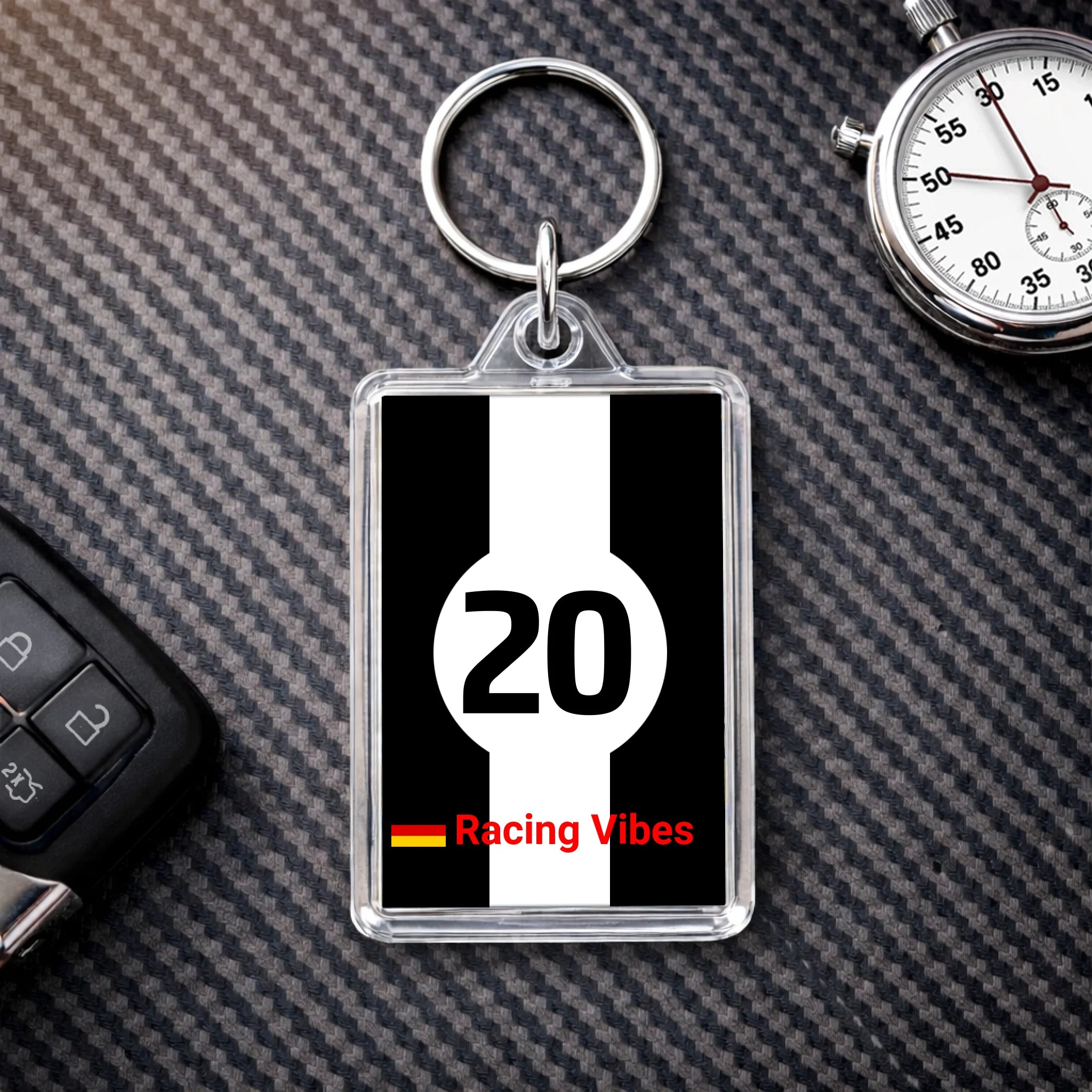 Stripe - Personalized keyring