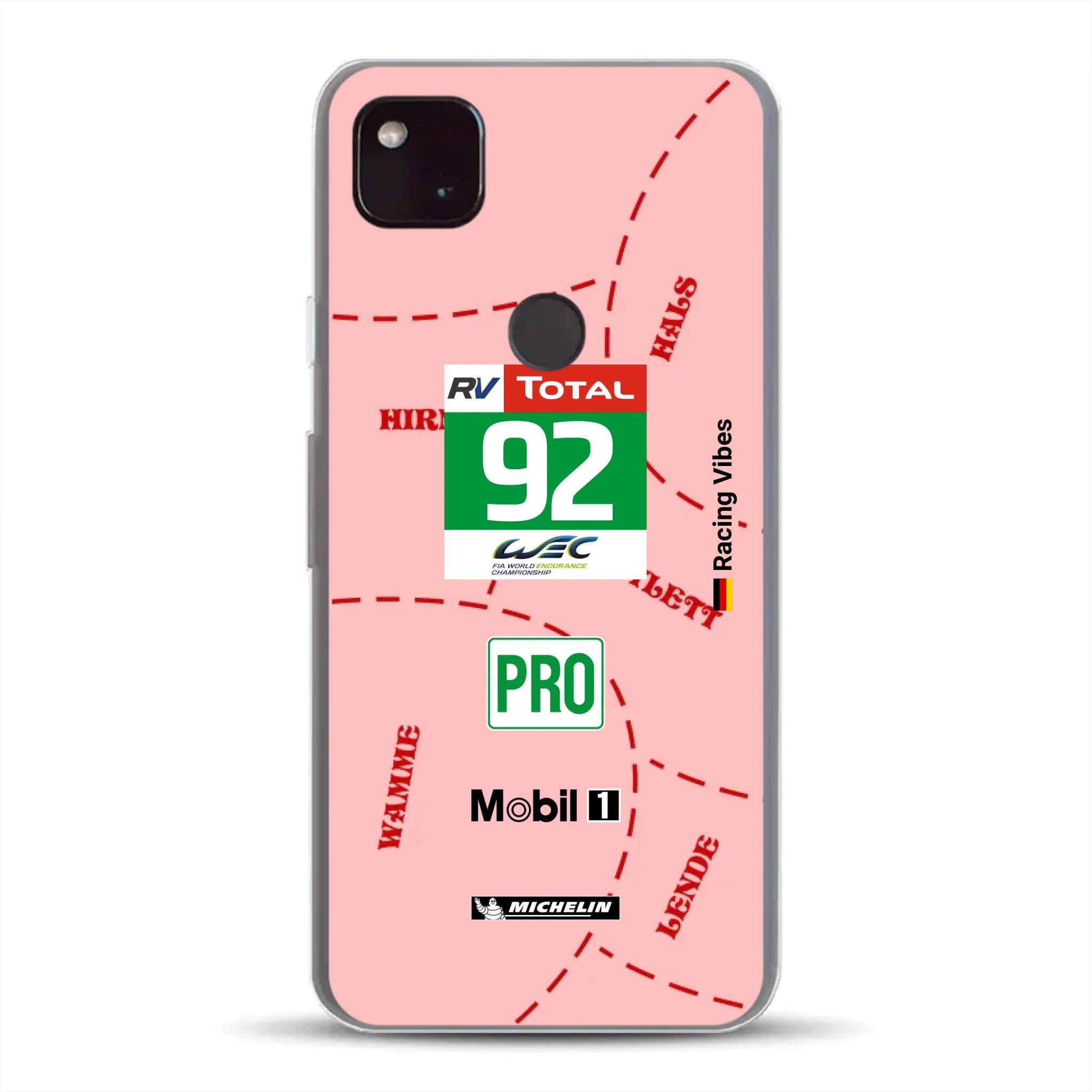 Pink Pig Porsche RSR Livery - Custom phone case for Google