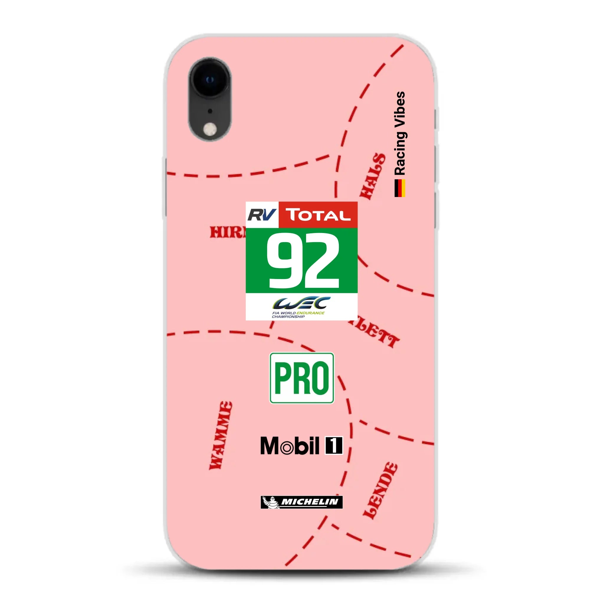 Pink Pig Porsche RSR Livery - Custom phone case for iPhone