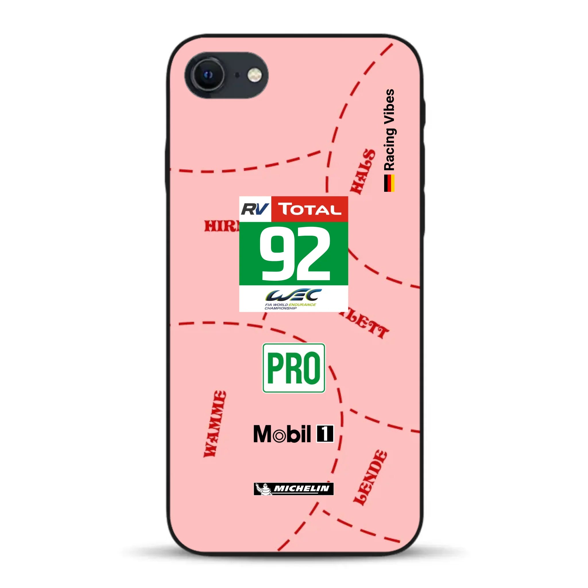 Pink Pig Porsche RSR Livery - Custom phone case for iPhone