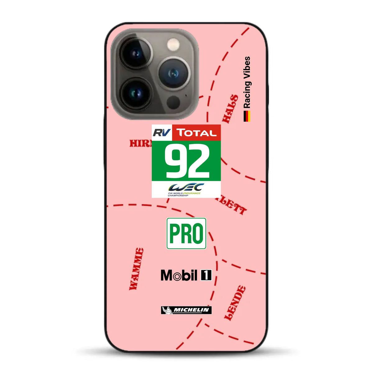 Pink Pig Porsche RSR Livery - Individuelle Handyhülle für iPhone