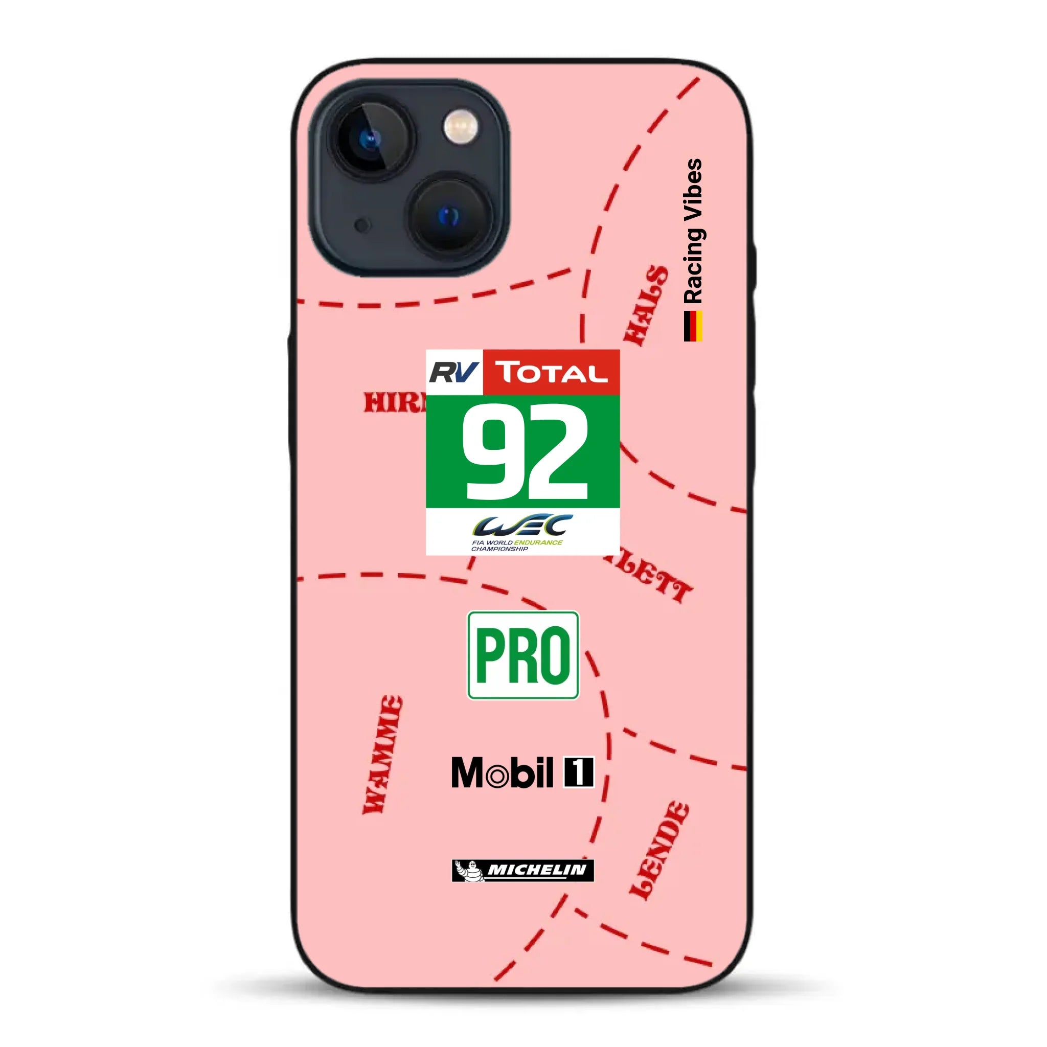 Pink Pig Porsche RSR Livery - Custom phone case for iPhone