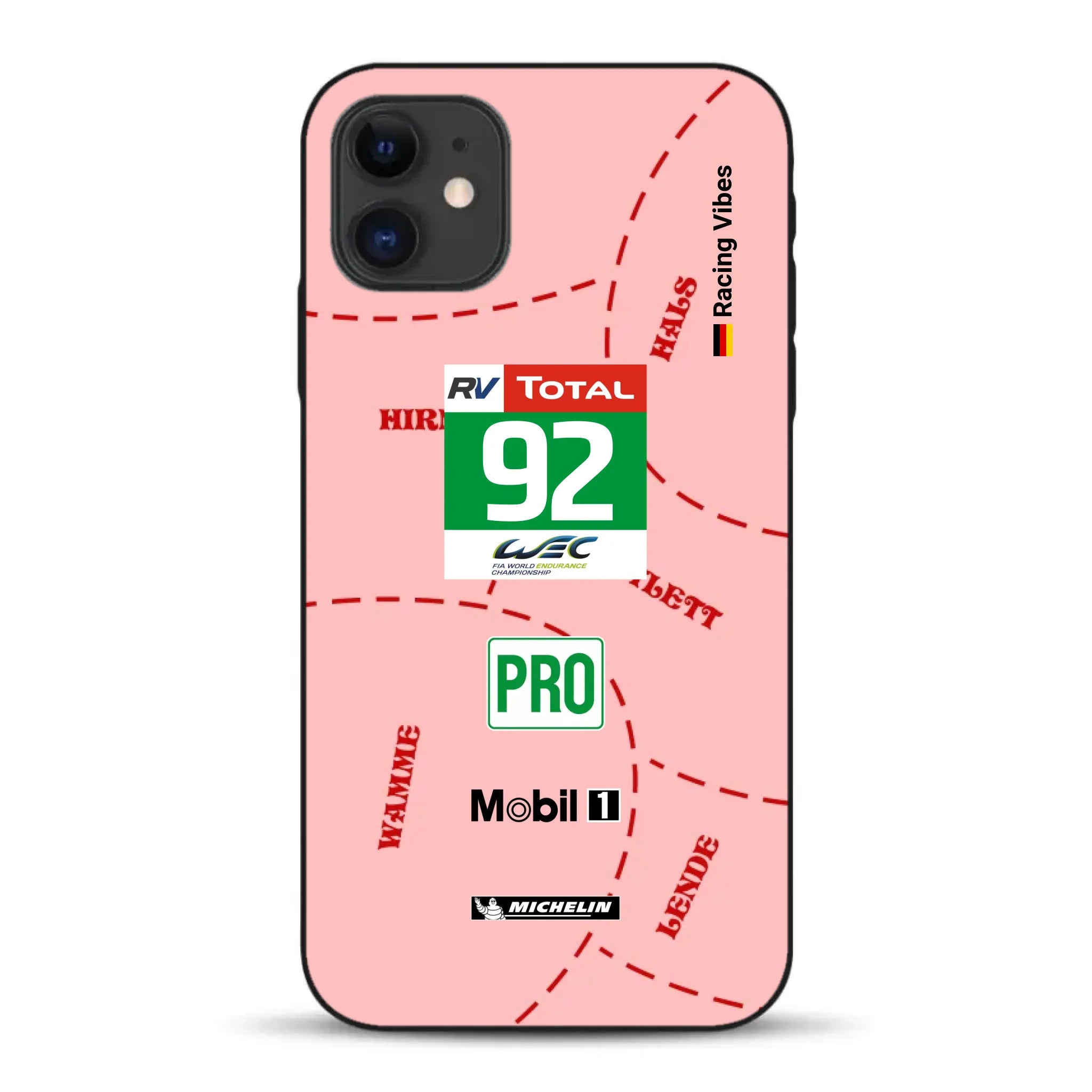 Pink Pig Porsche RSR Livery - Custom phone case for iPhone