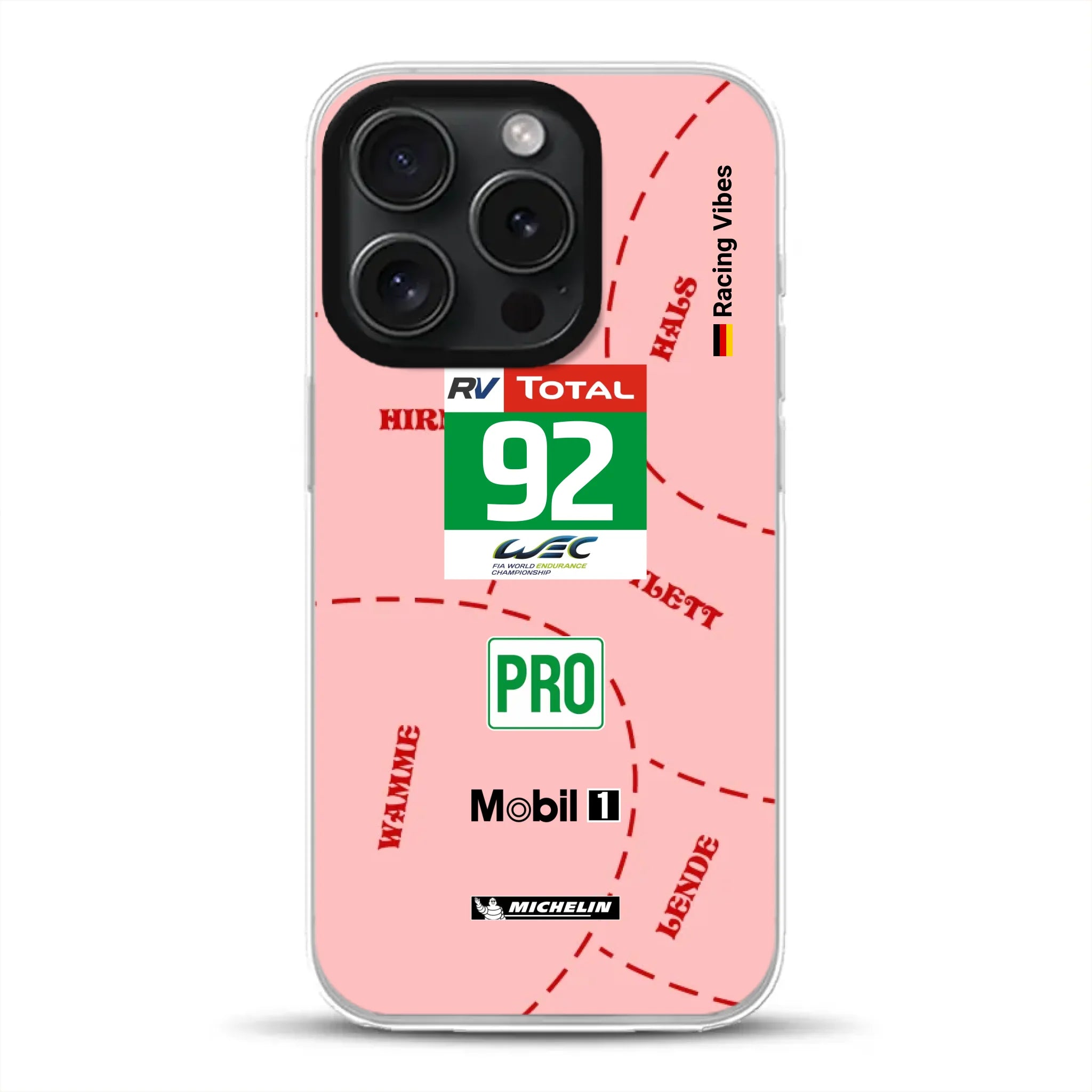 Pink Pig Porsche RSR Livery - Custom phone case for iPhone
