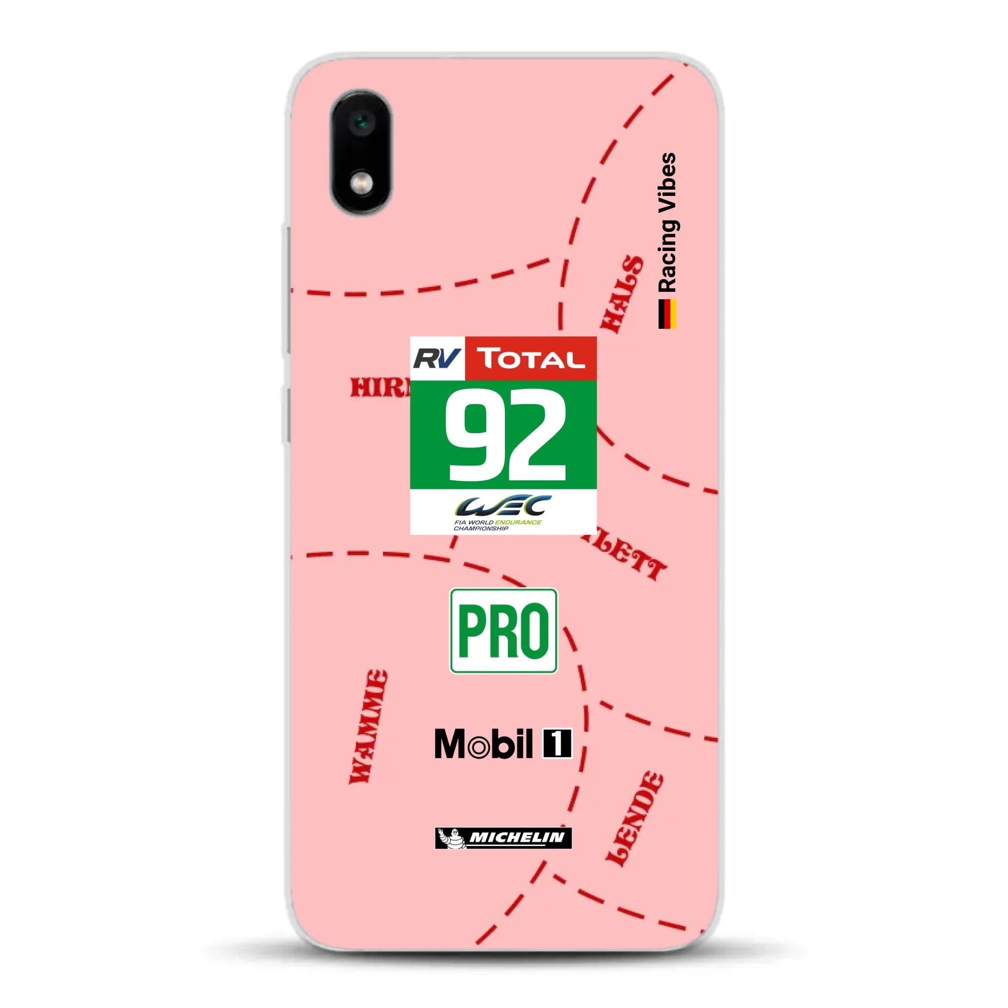 Pink Pig Porsche RSR Livery - Custodia per cellulare personalizzata per Xiaomi