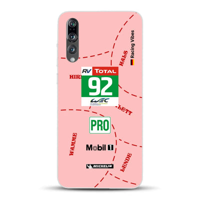 Pink Pig Porsche RSR Livery - Personnalisé coque pour Huawei