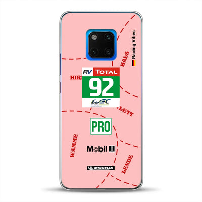 Pink Pig Porsche RSR Livery - Personnalisé coque pour Huawei