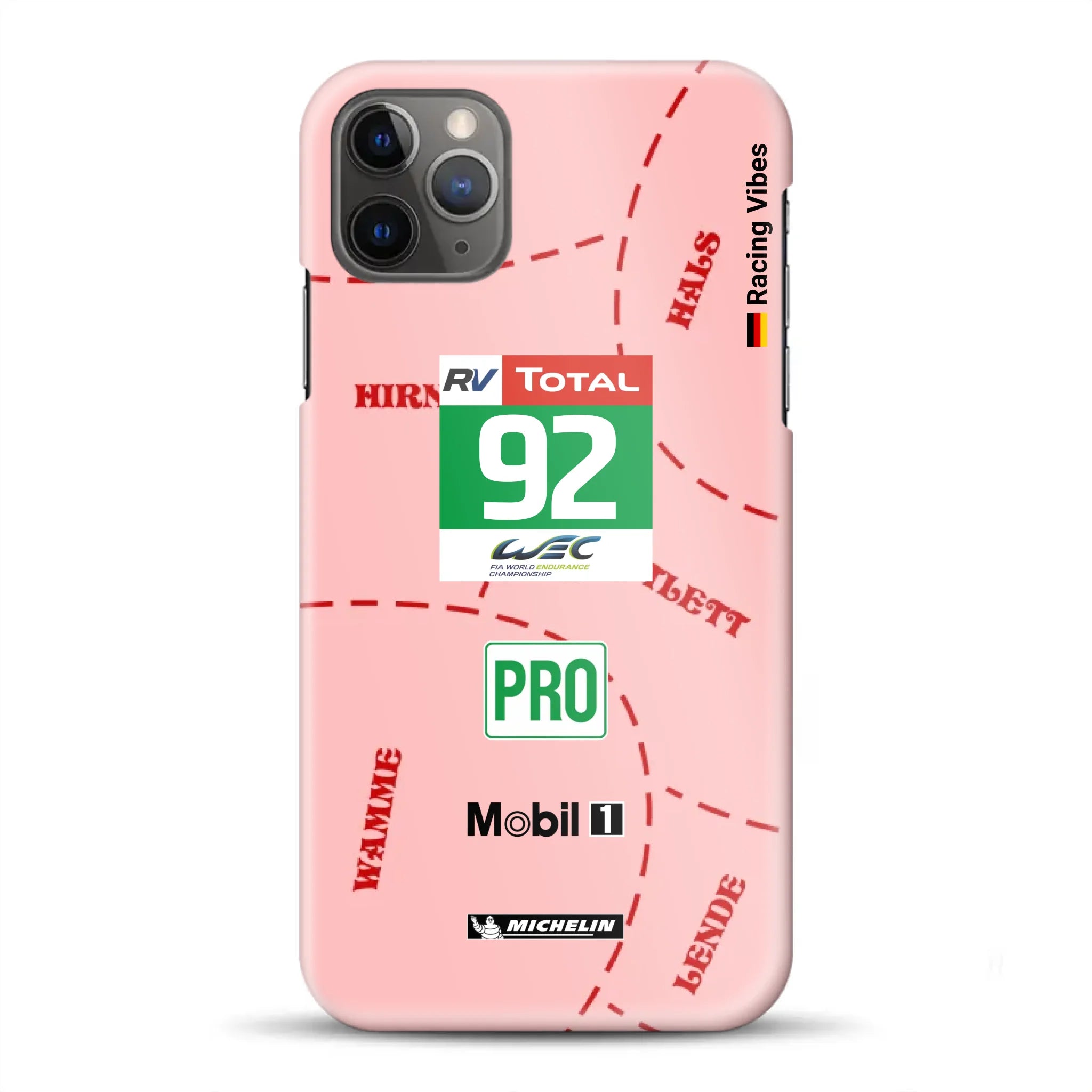 Pink Pig Porsche RSR Livery -  Hard case for iPhone