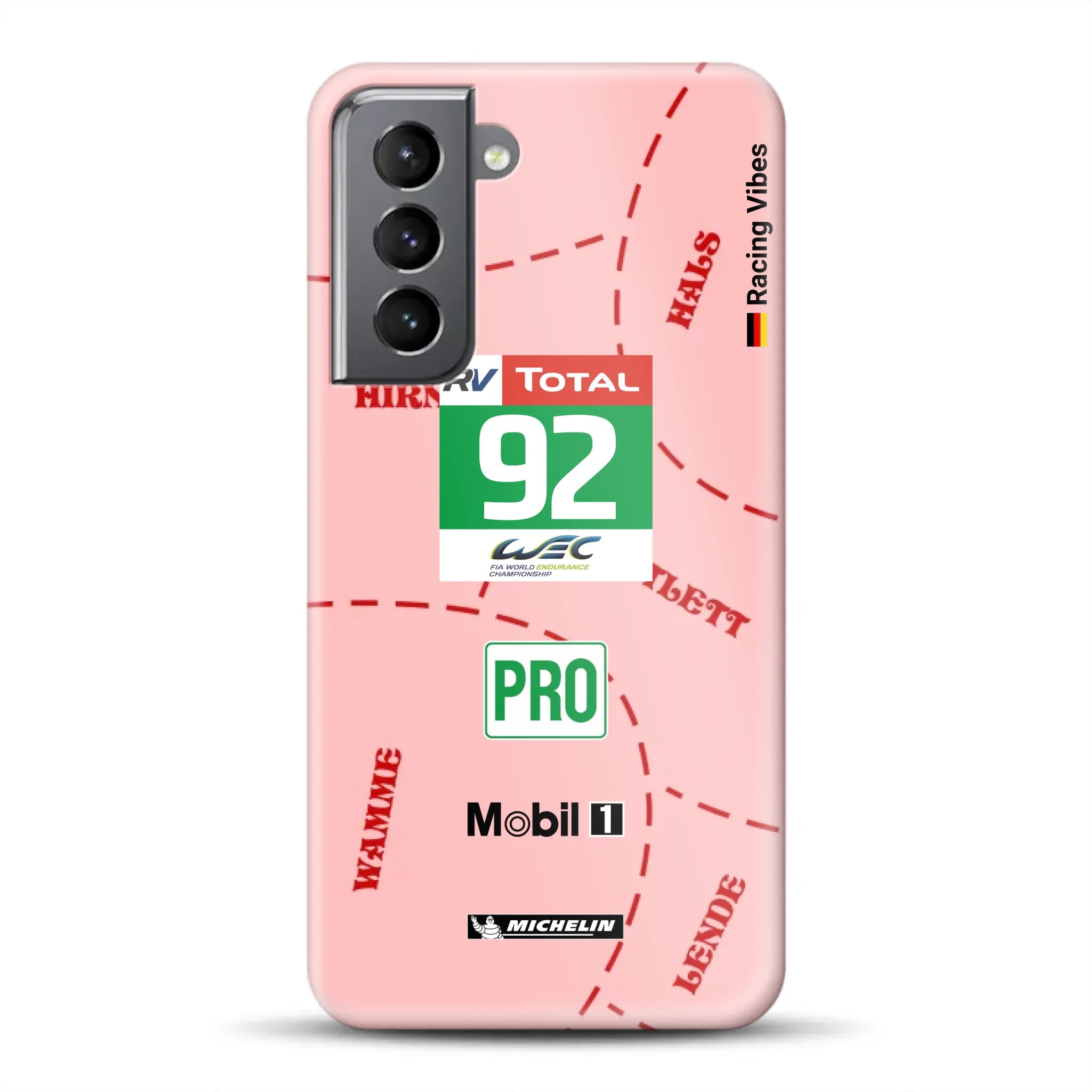 Pink Pig Porsche RSR Livery -  Hard case for Samsung
