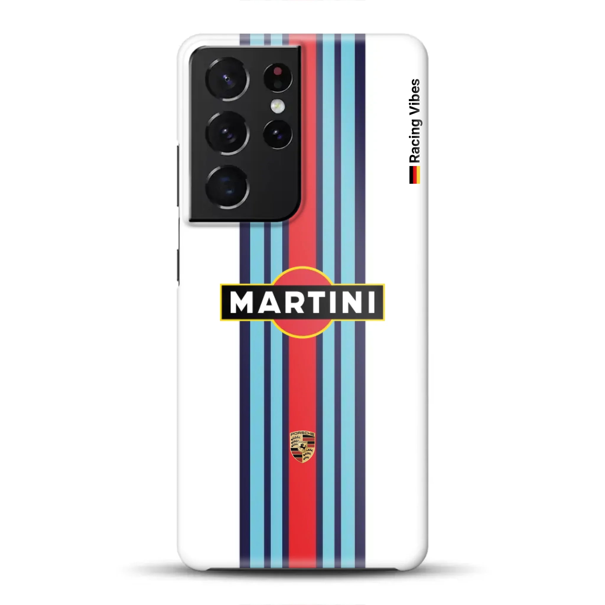 Martini Porsche Livery #1 - Individuelle Hardcase Hülle für Samsung