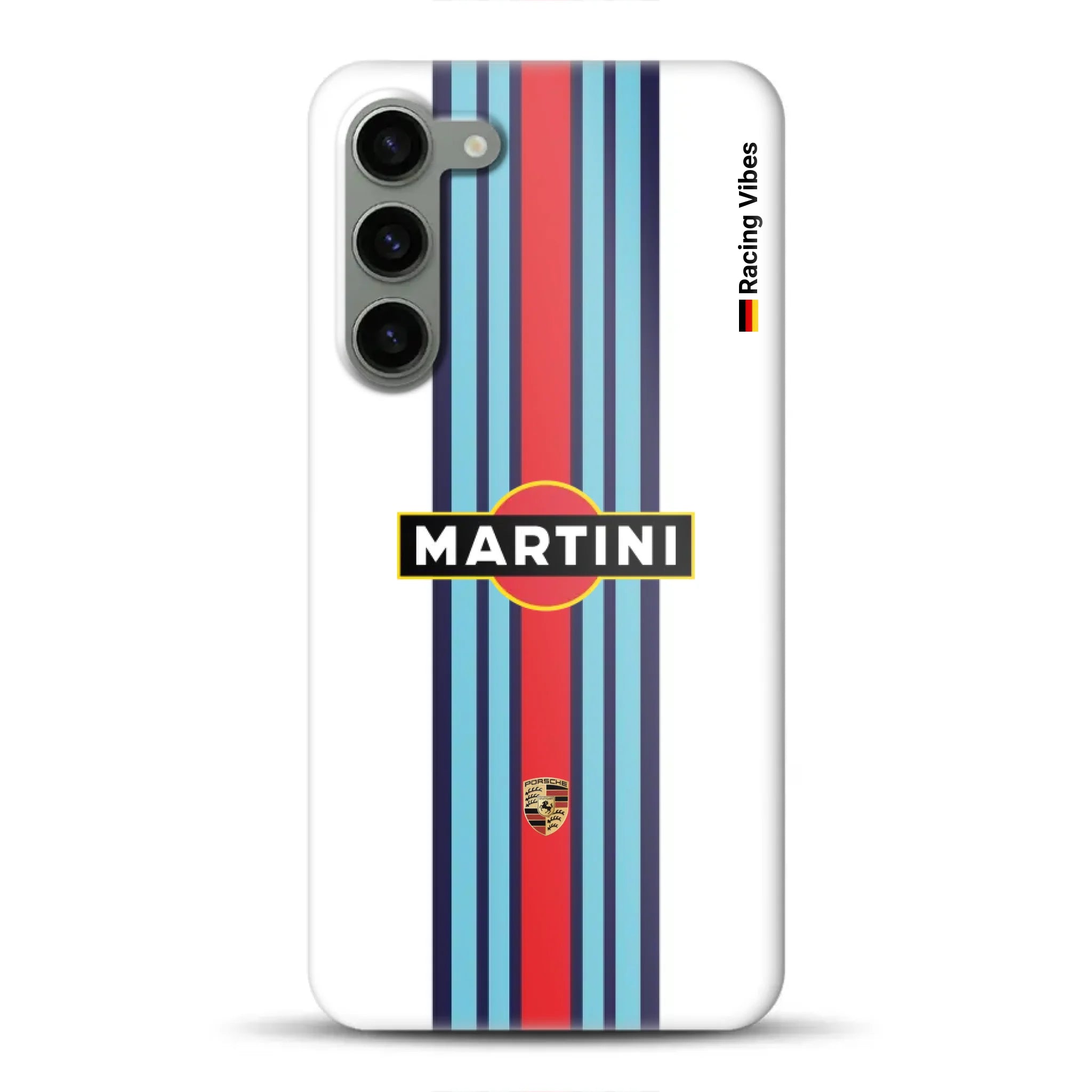 Martini Porsche Livery #1 - Individuelle Hardcase Hülle für Samsung
