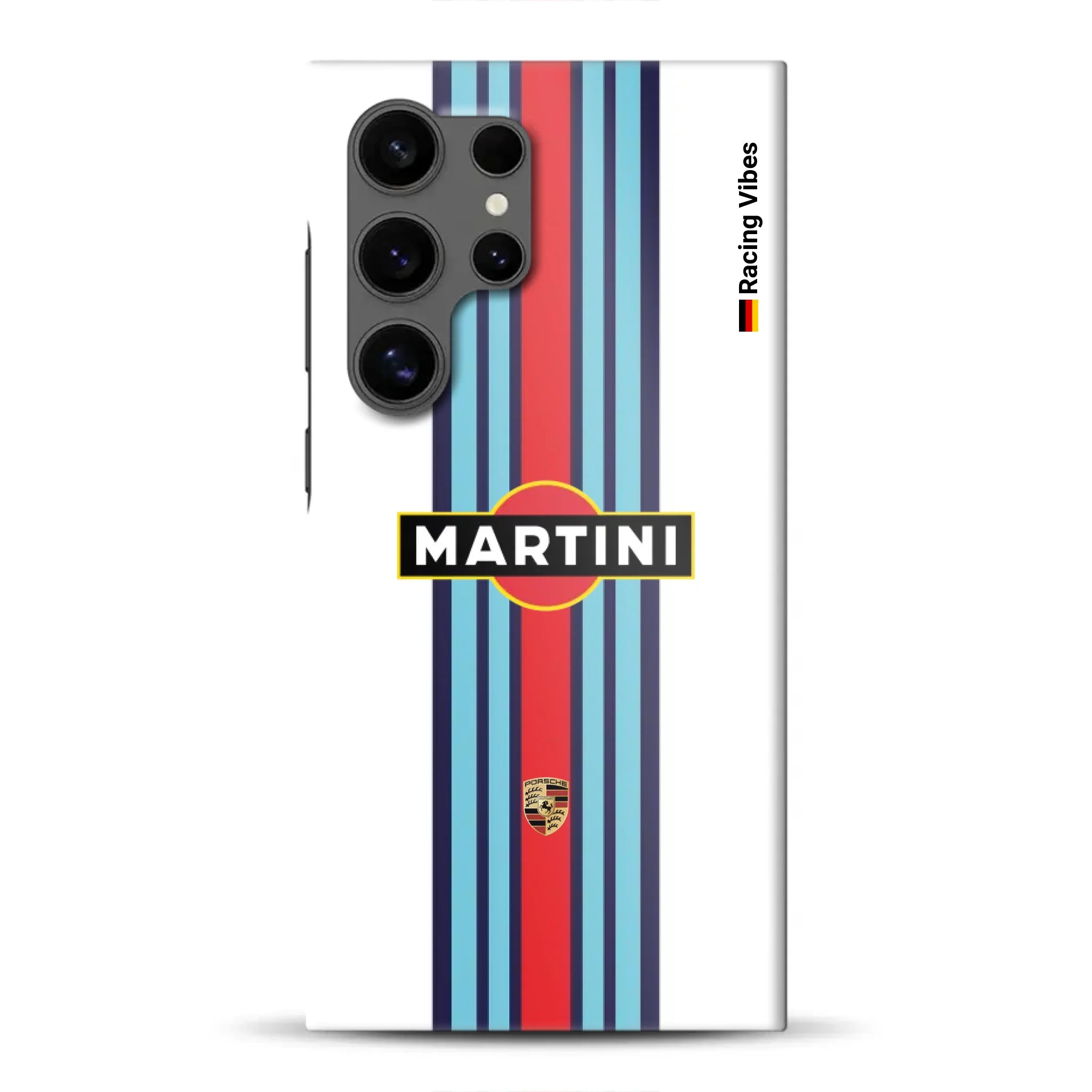 Martini Porsche Livery #1 - Individuelle Hardcase Hülle für Samsung