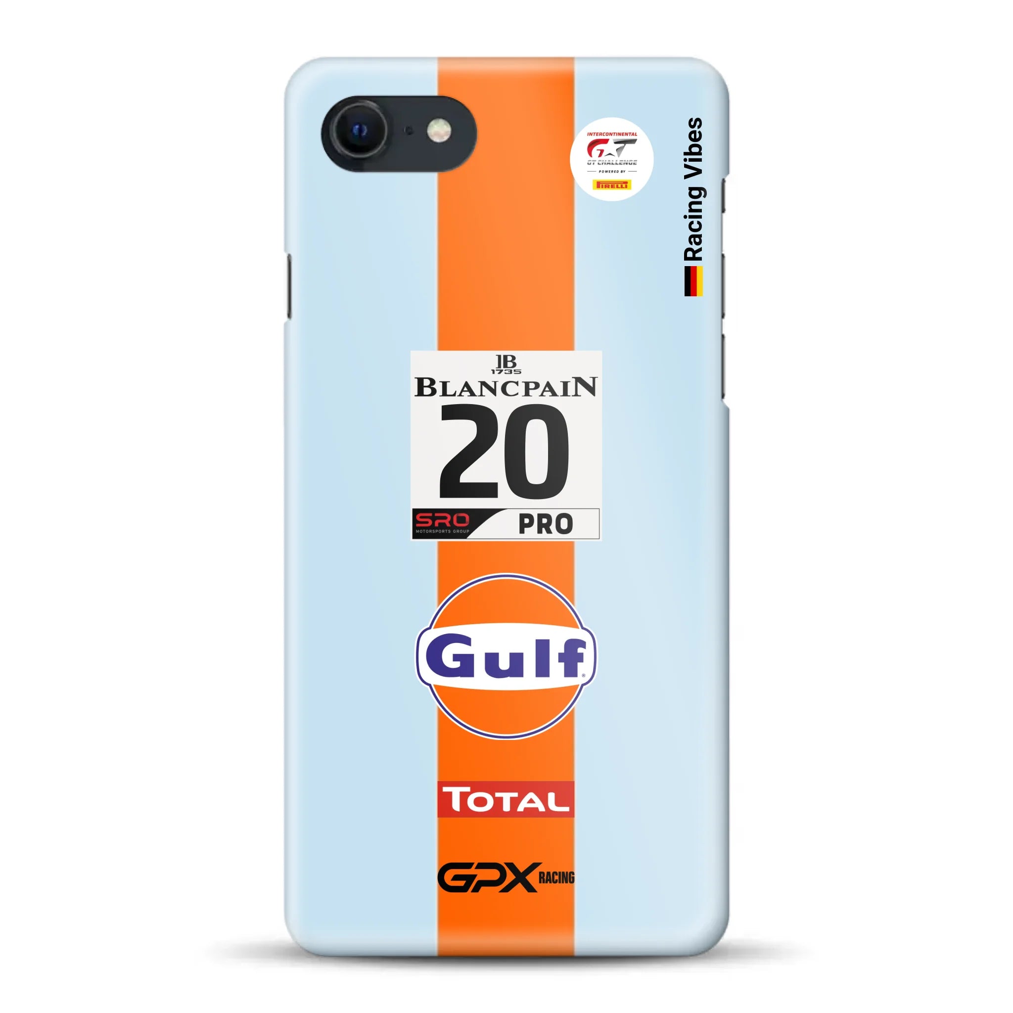 Gulf Porsche GT Livery - Individuelle Hardcase Hülle für iPhone