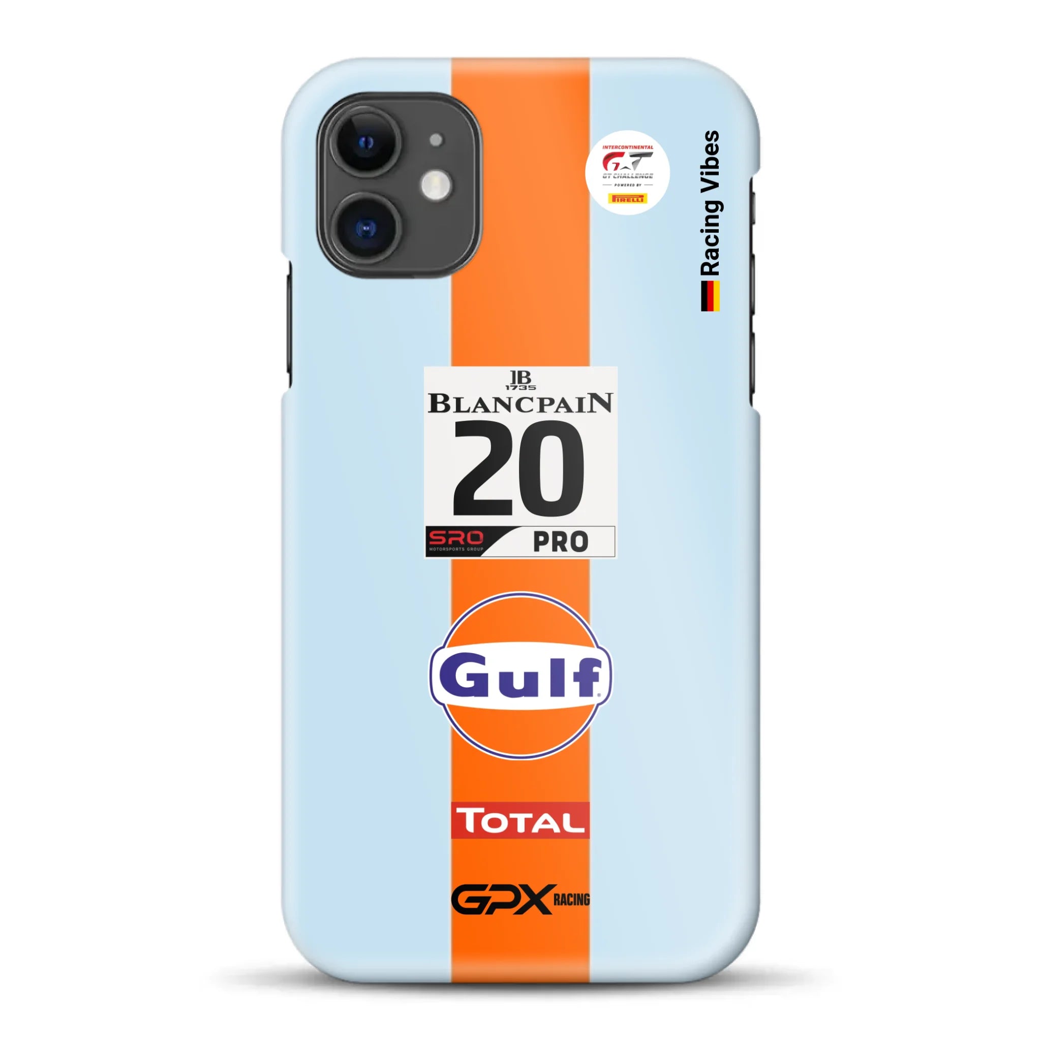 Gulf Porsche GT Livery - Individuelle Hardcase Hülle für iPhone