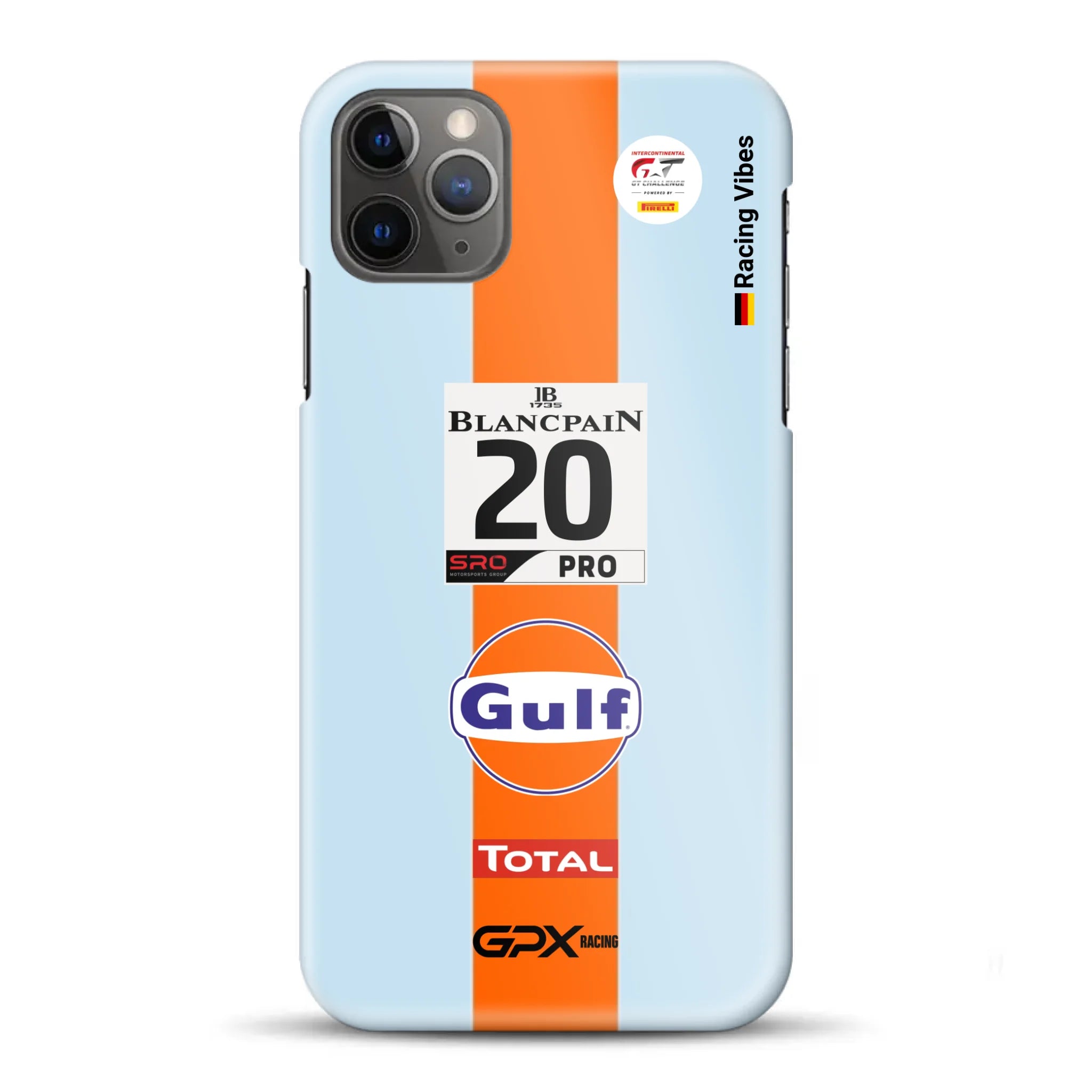 Gulf Porsche GT Livery - Individuelle Hardcase Hülle für iPhone