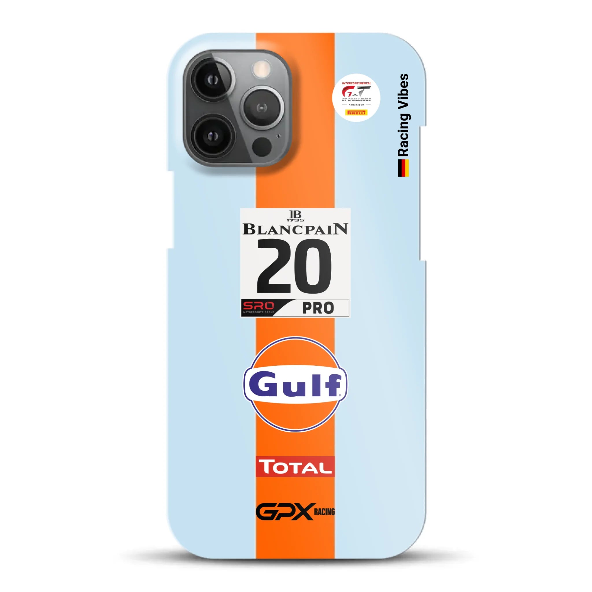 Gulf Porsche GT Livery - Individuelle Hardcase Hülle für iPhone