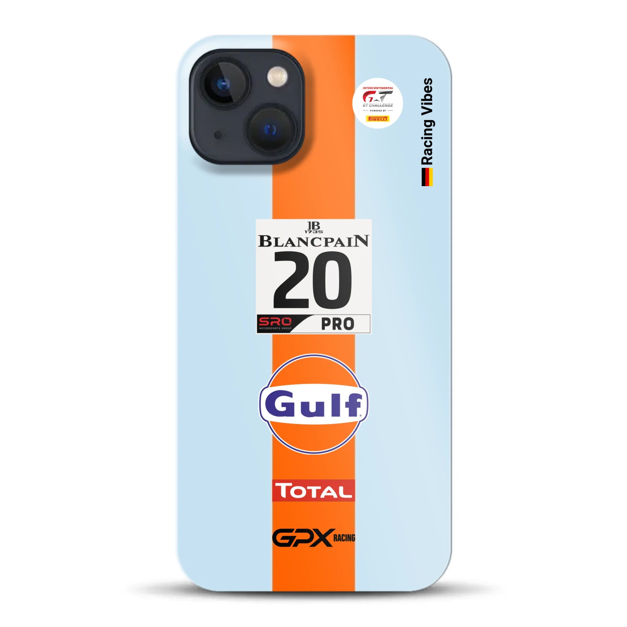 Gulf Porsche GT Livery - Individuelle Hardcase Hülle für iPhone