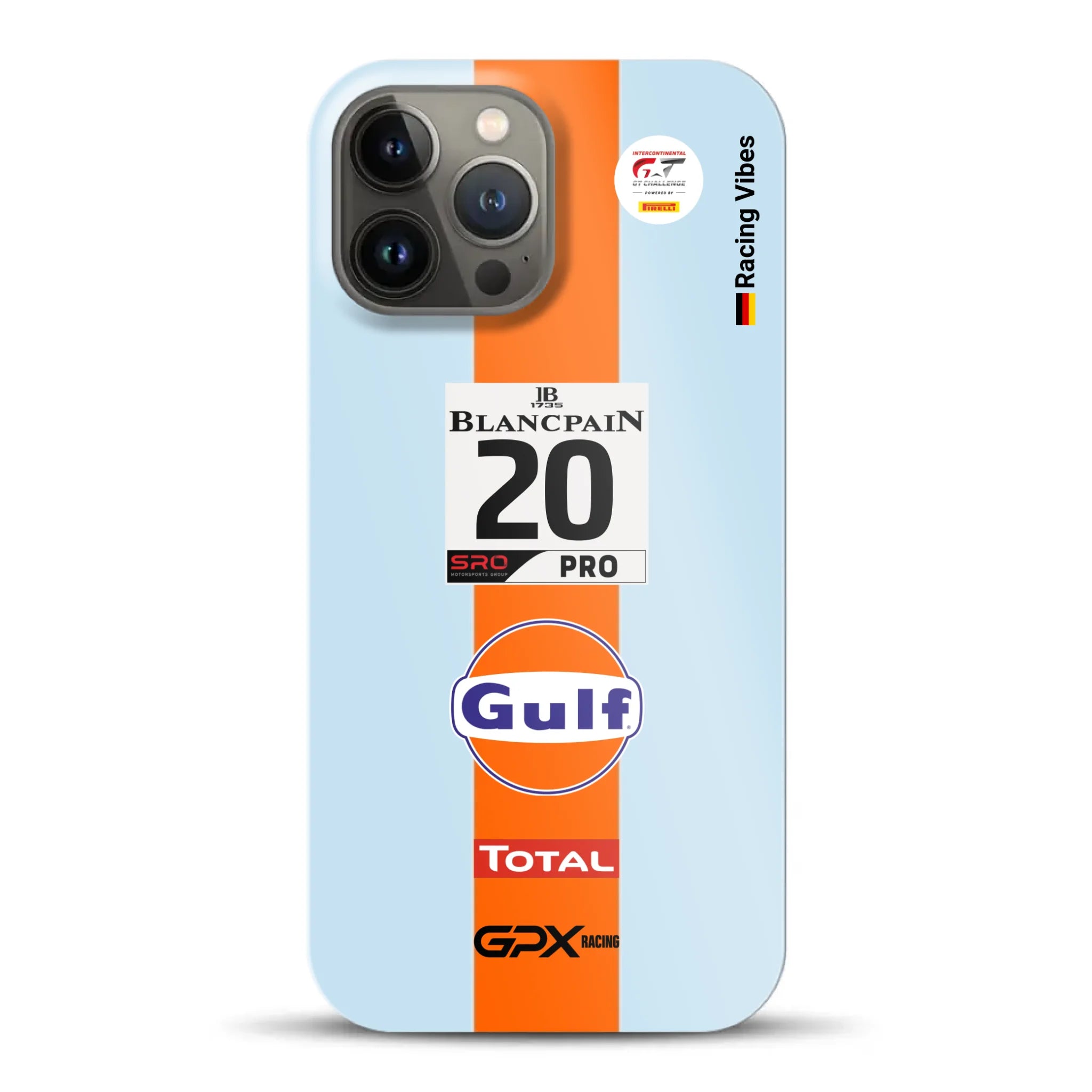 Gulf Porsche GT Livery - Individuelle Hardcase Hülle für iPhone