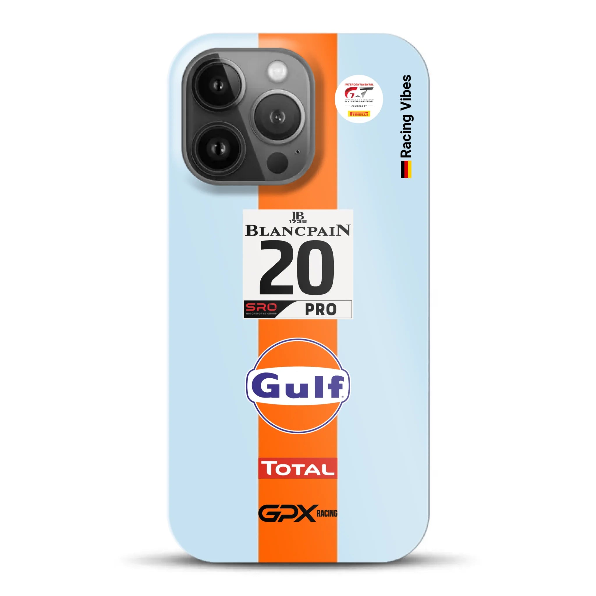 Gulf Porsche GT Livery - Individuelle Hardcase Hülle für iPhone