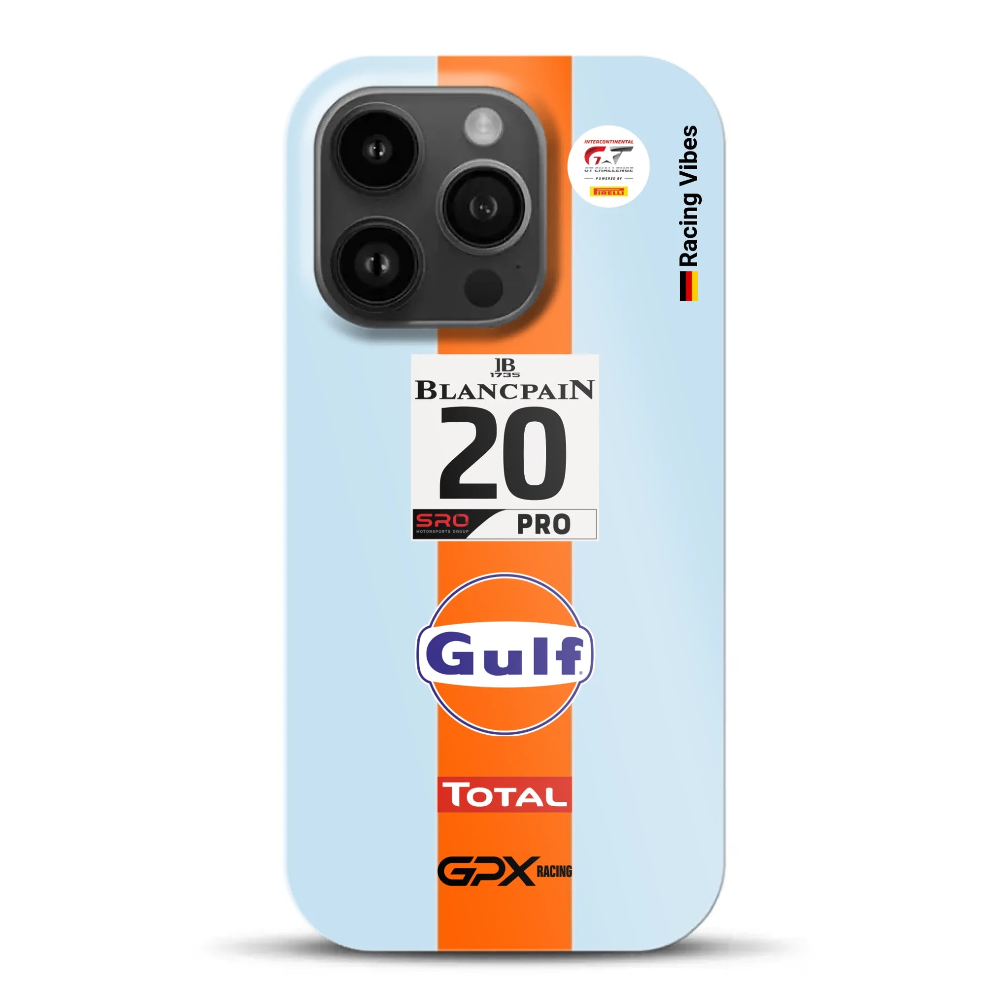 Gulf Porsche GT Livery - Individuelle Hardcase Hülle für iPhone
