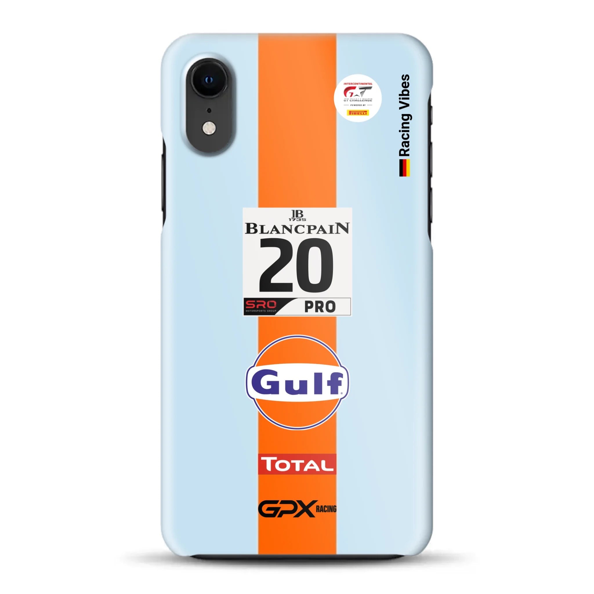 Gulf Porsche GT Livery - Individuelle Hardcase Hülle für iPhone