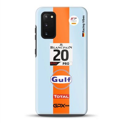 Gulf Porsche GT Livery  - Individuelle Premium Hülle für Samsung