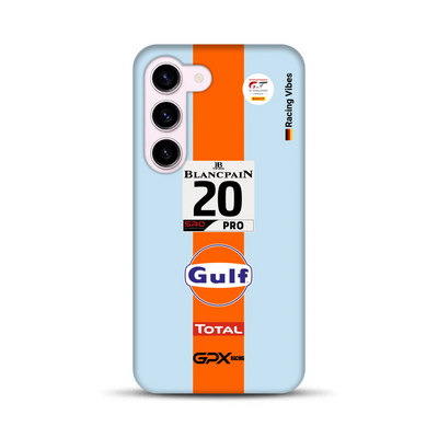 Gulf Porsche GT Livery  - Individuelle Premium Hülle für Samsung