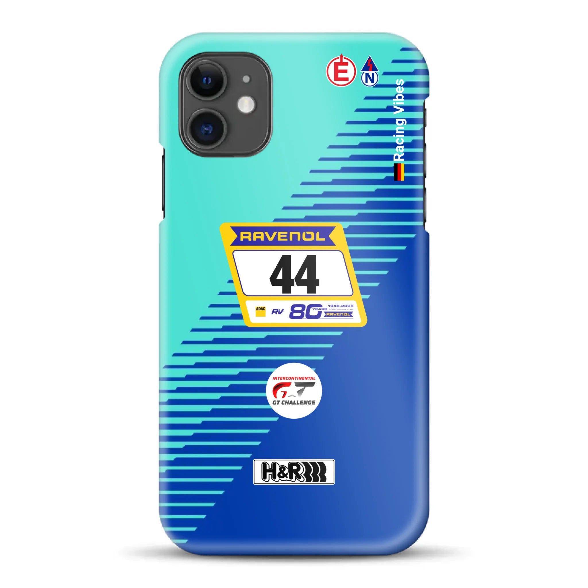 Porsche 911 GT3 R #44 24h Nürburgring Livery - Individuelle Hardcase Hülle für iPhone
