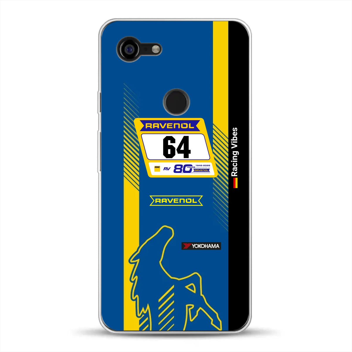 Mustang GT3 NLS 2026 Nürburgring Livery - Housse de téléphone portable personnalisée pour Google