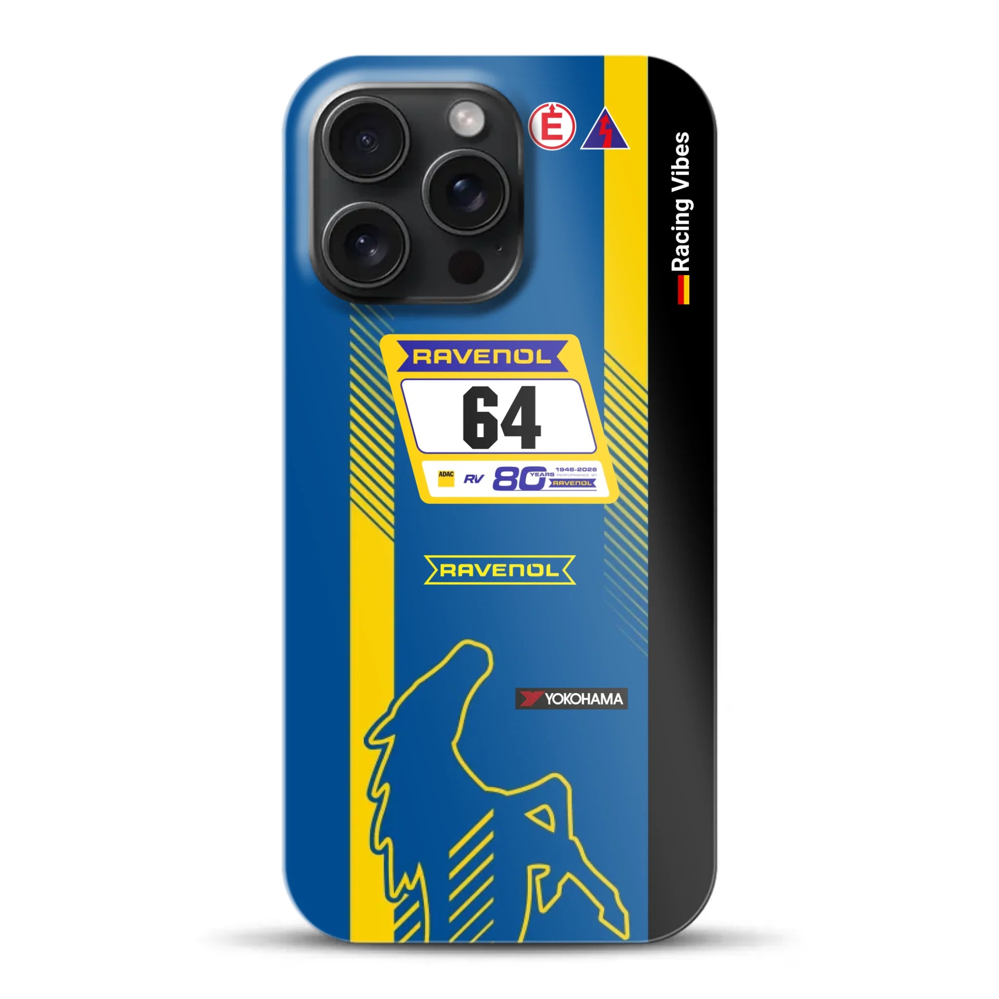 Mustang GT3 NLS 2026 Nürburgring Livery - Custodia rigida per iPhone