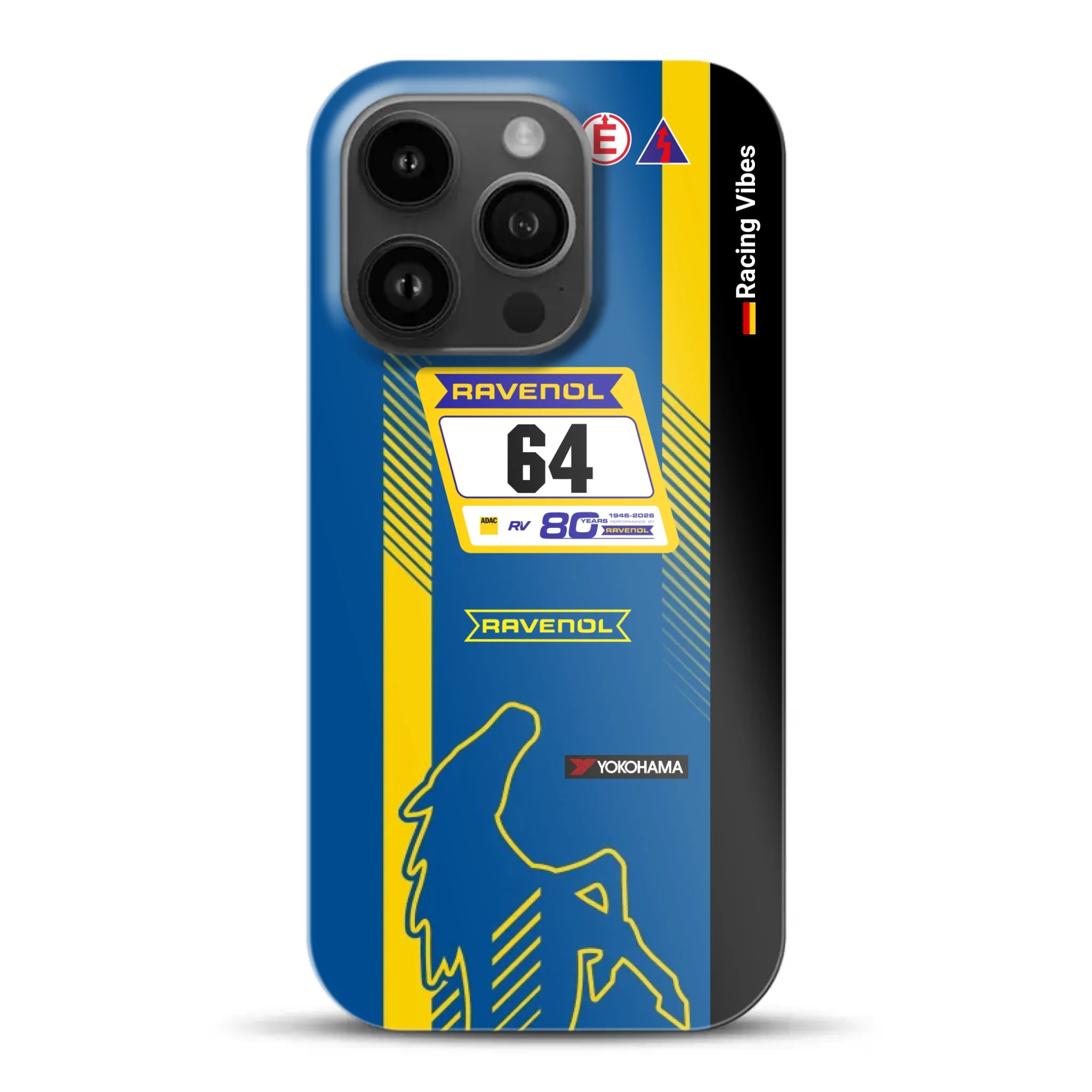 Mustang GT3 NLS 2026 Nürburgring Livery - Custodia rigida per iPhone