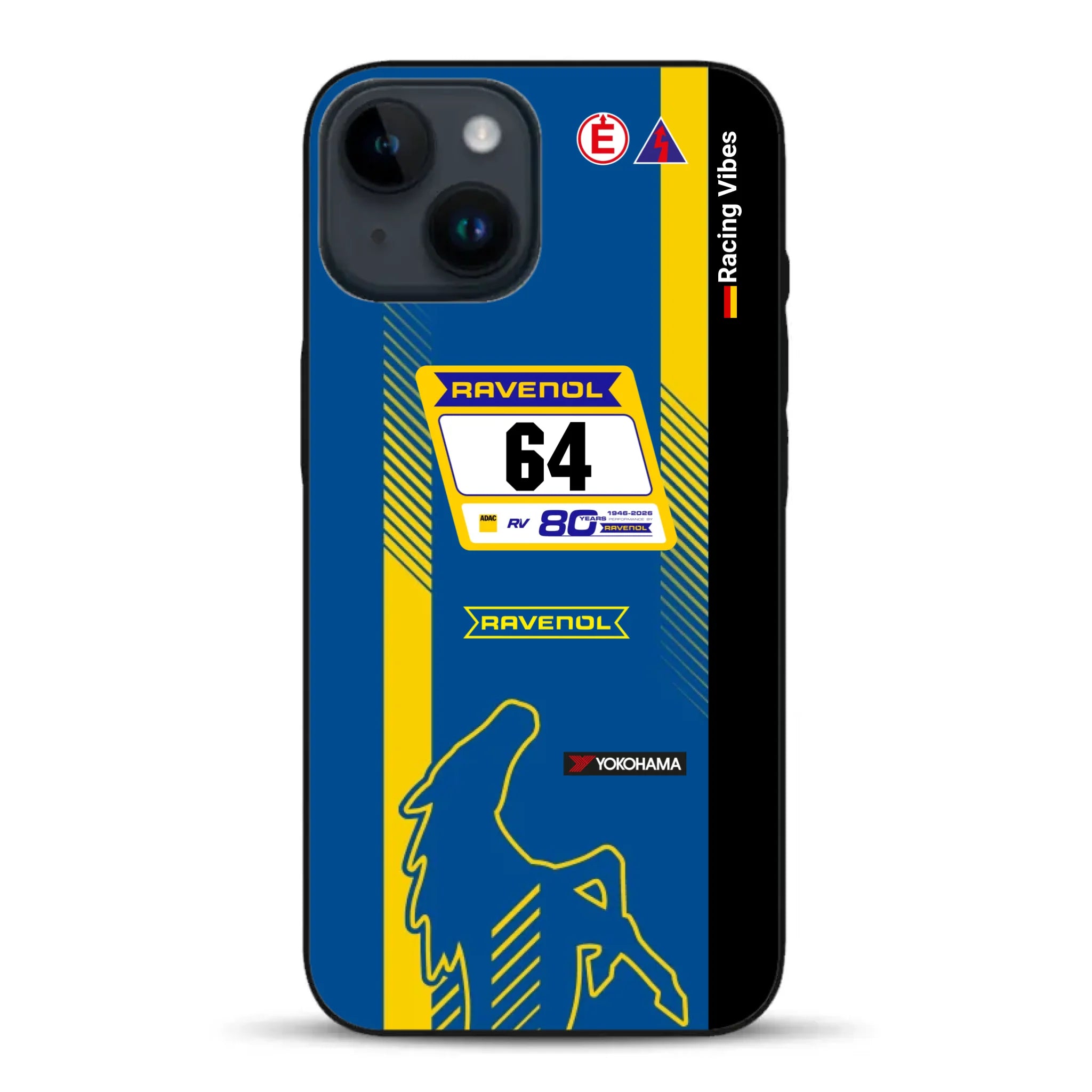 Mustang GT3 NLS 2026 Nürburgring Livery - Housse de téléphone portable personnalisée pour iPhone