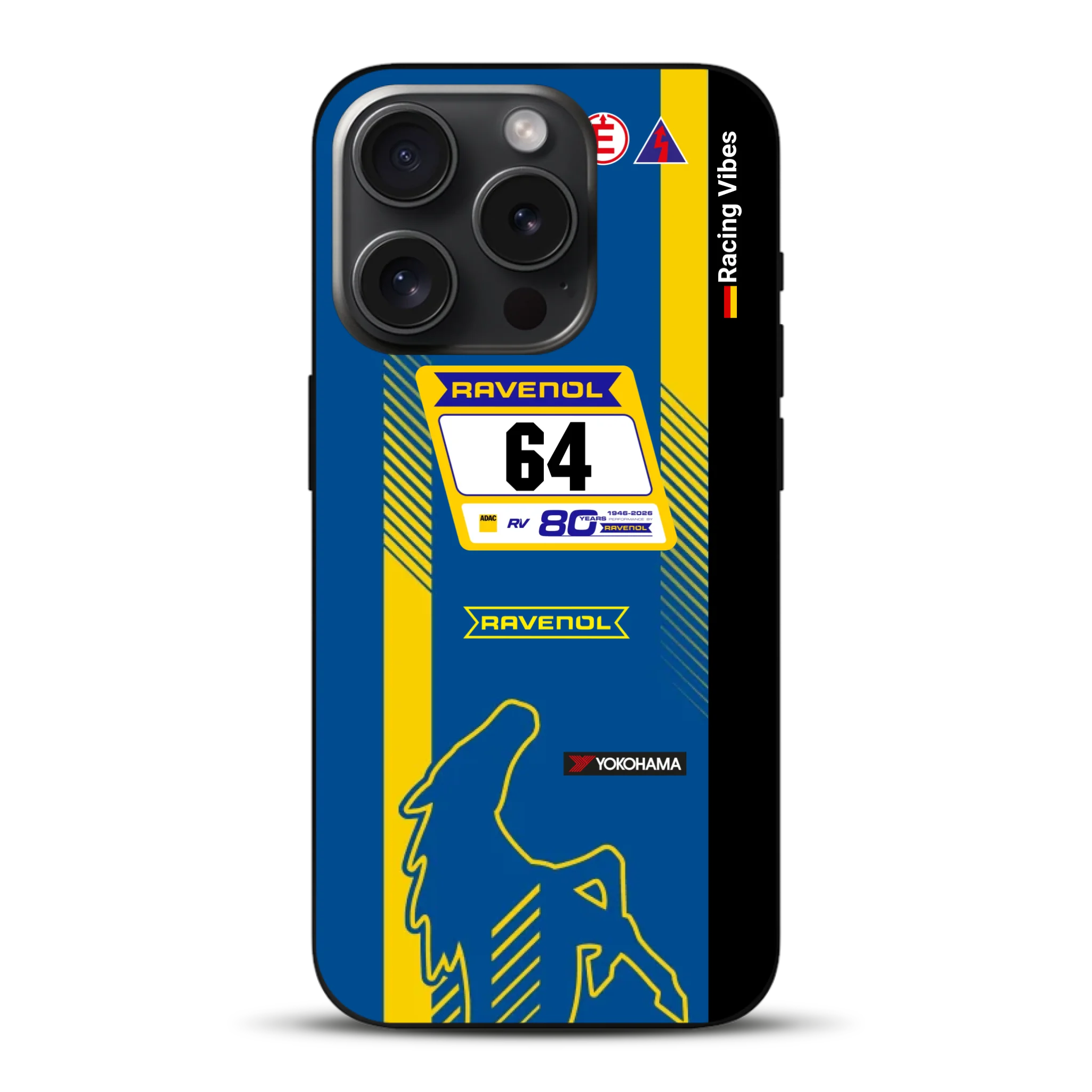 Mustang GT3 NLS 2026 Nürburgring Livery - Housse de téléphone portable personnalisée pour iPhone