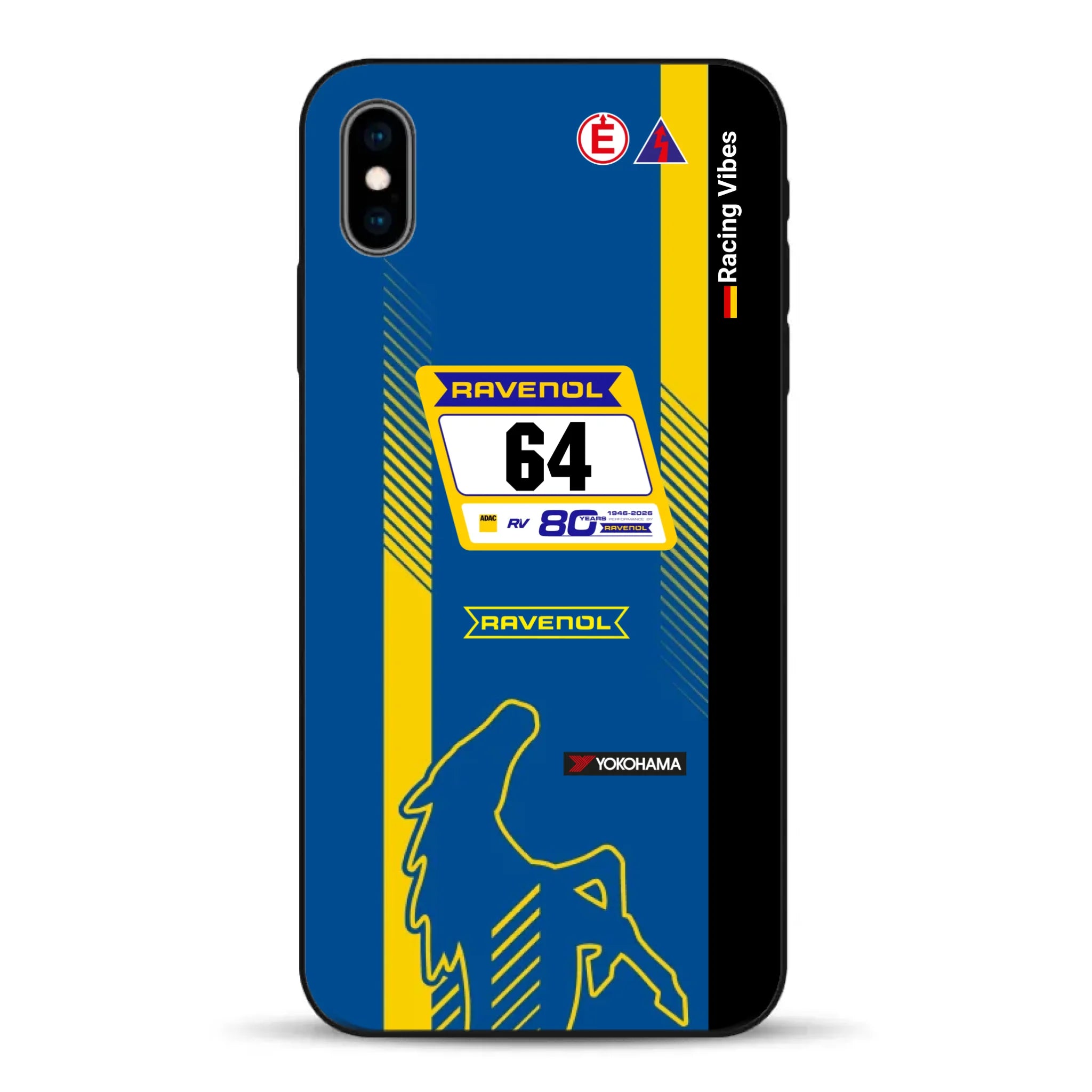 Mustang GT3 NLS 2026 Nürburgring Livery - Housse de téléphone portable personnalisée pour iPhone