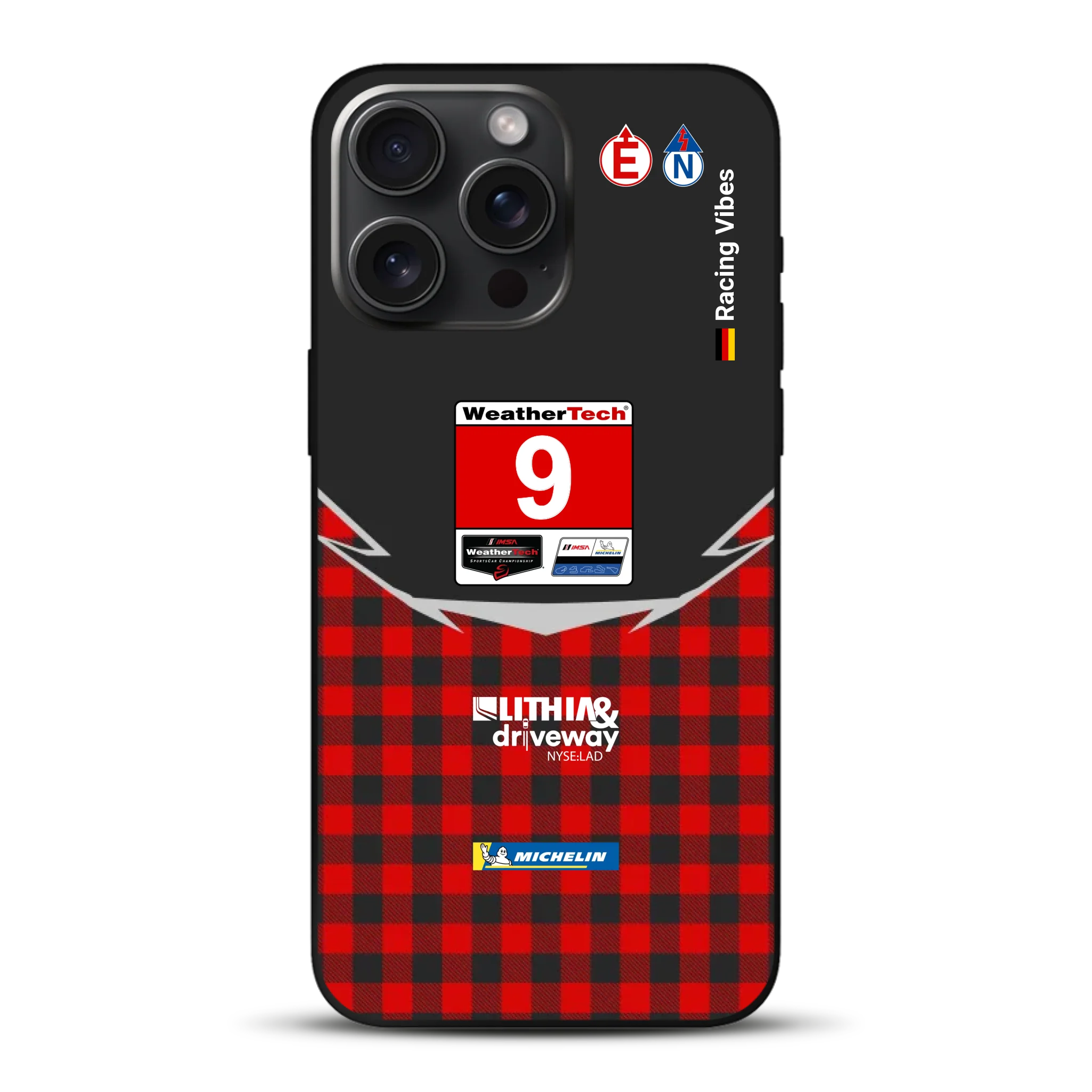 Pfaff Lamborghini Temerario GT3 IMSA 2026 Livery - Housse de téléphone portable personnalisée pour iPhone