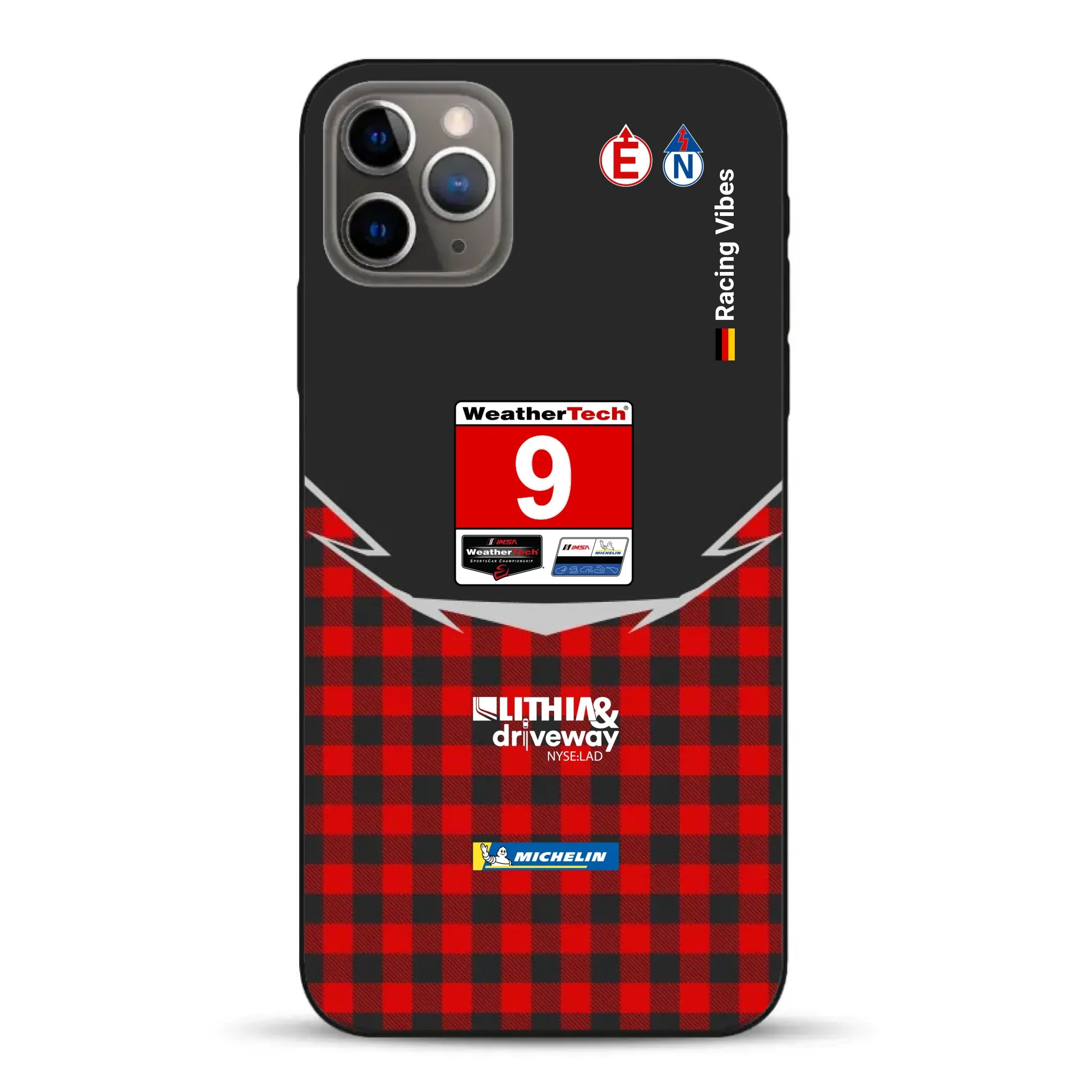 Pfaff Lamborghini Temerario GT3 IMSA 2026 Livery - Housse de téléphone portable personnalisée pour iPhone