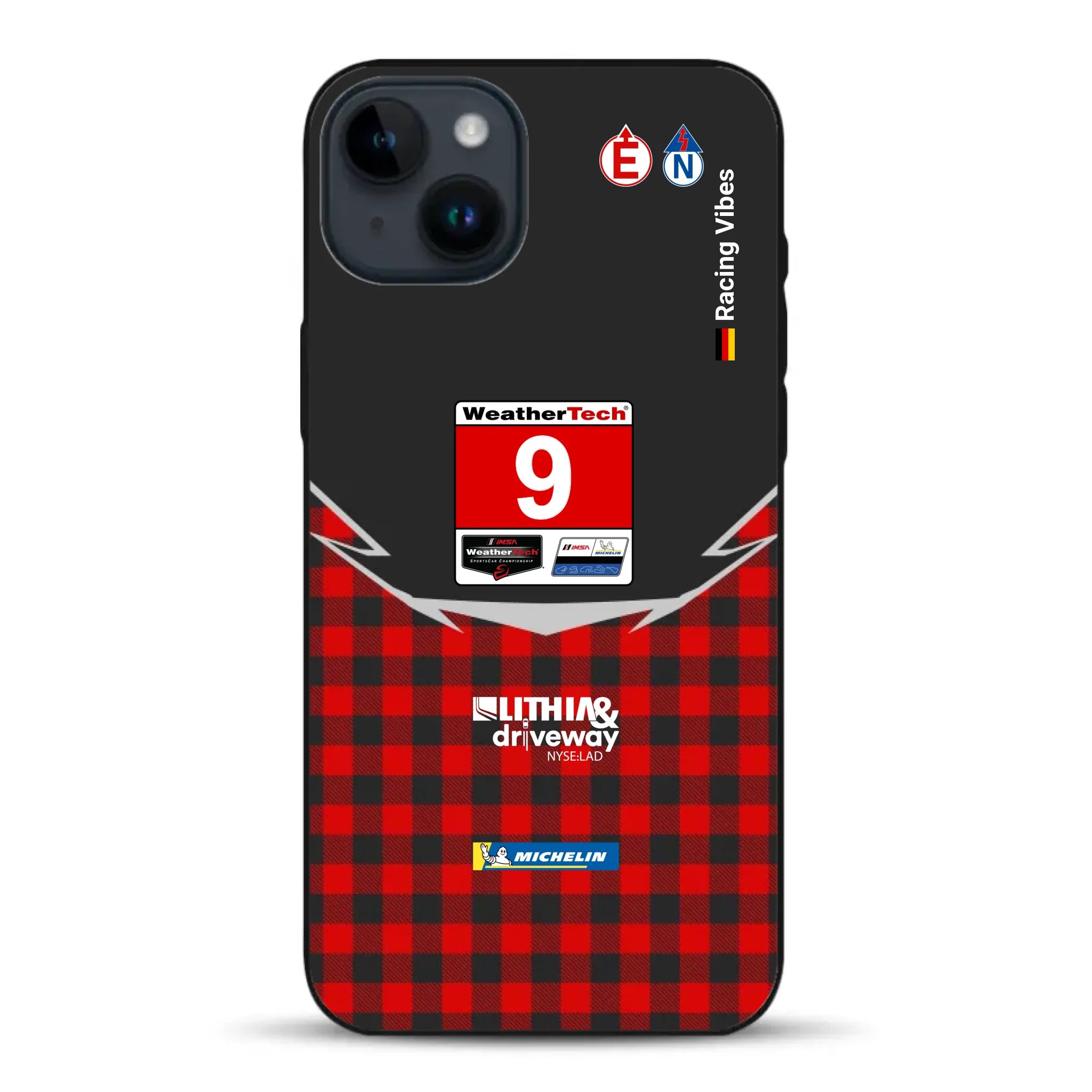 Pfaff Lamborghini Temerario GT3 IMSA 2026 Livery - Housse de téléphone portable personnalisée pour iPhone