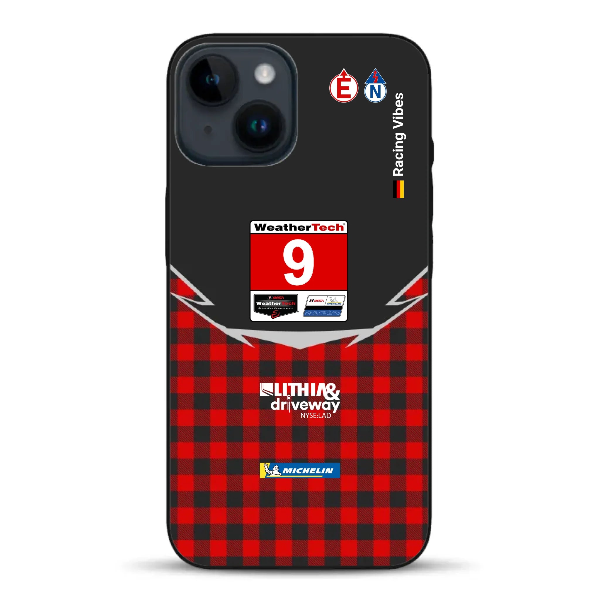 Pfaff Lamborghini Temerario GT3 IMSA 2026 Livery - Housse de téléphone portable personnalisée pour iPhone