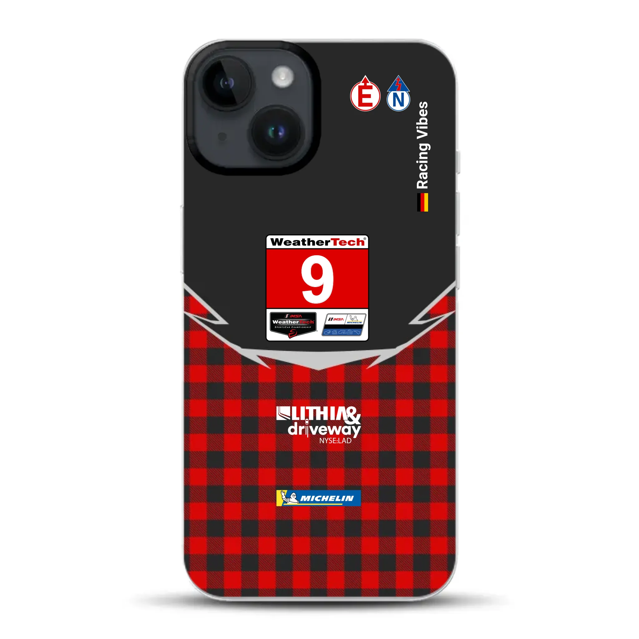 Pfaff Lamborghini Temerario GT3 IMSA 2026 Livery - Housse de téléphone portable personnalisée pour iPhone