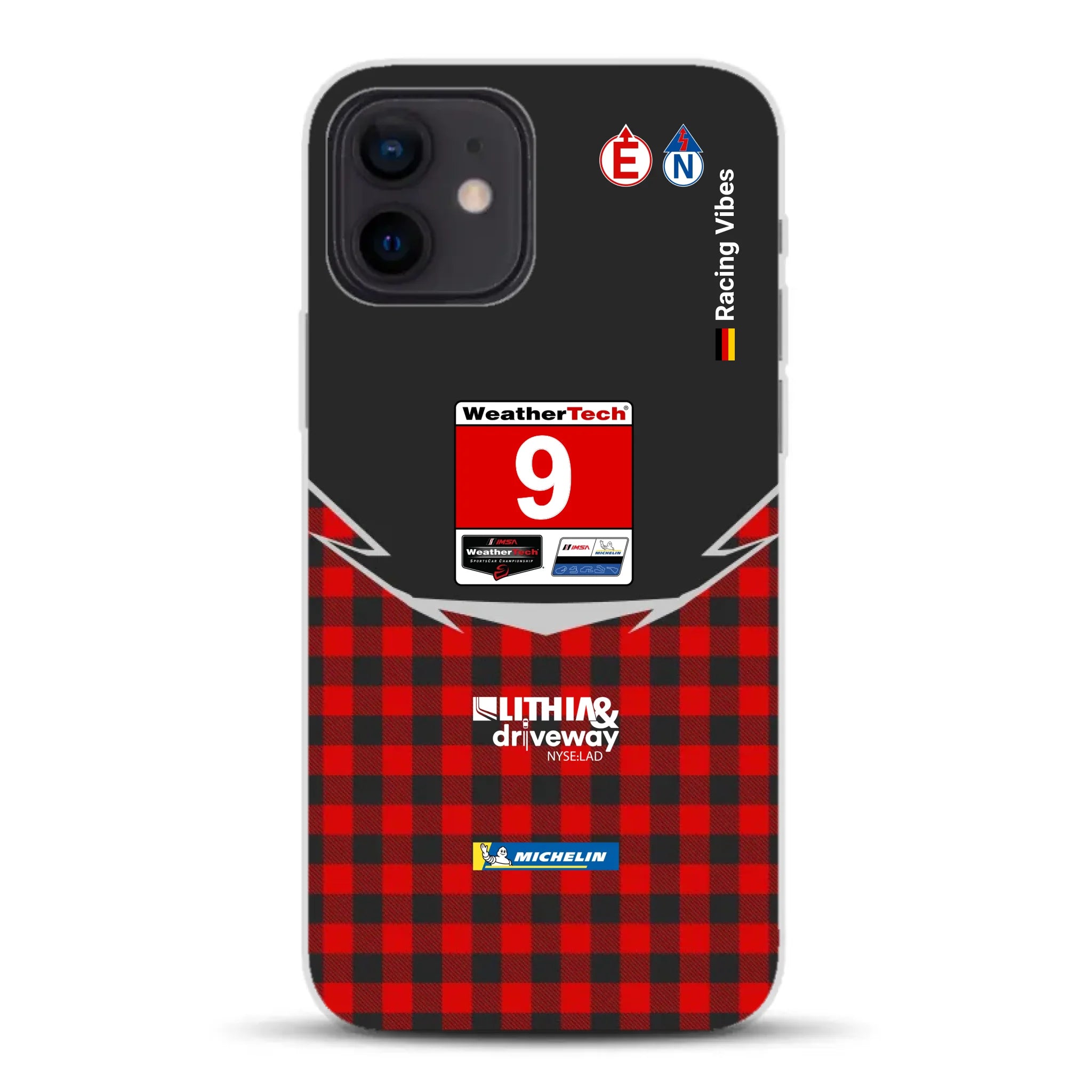 Pfaff Lamborghini Temerario GT3 IMSA 2026 Livery - Housse de téléphone portable personnalisée pour iPhone