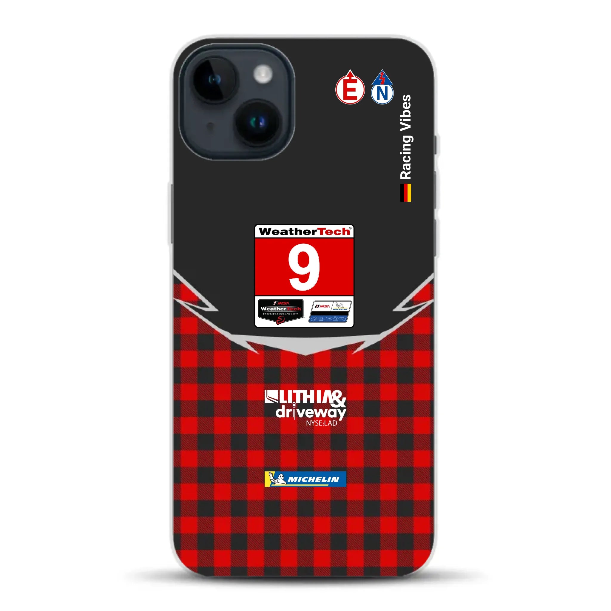Pfaff Lamborghini Temerario GT3 IMSA 2026 Livery - Housse de téléphone portable personnalisée pour iPhone