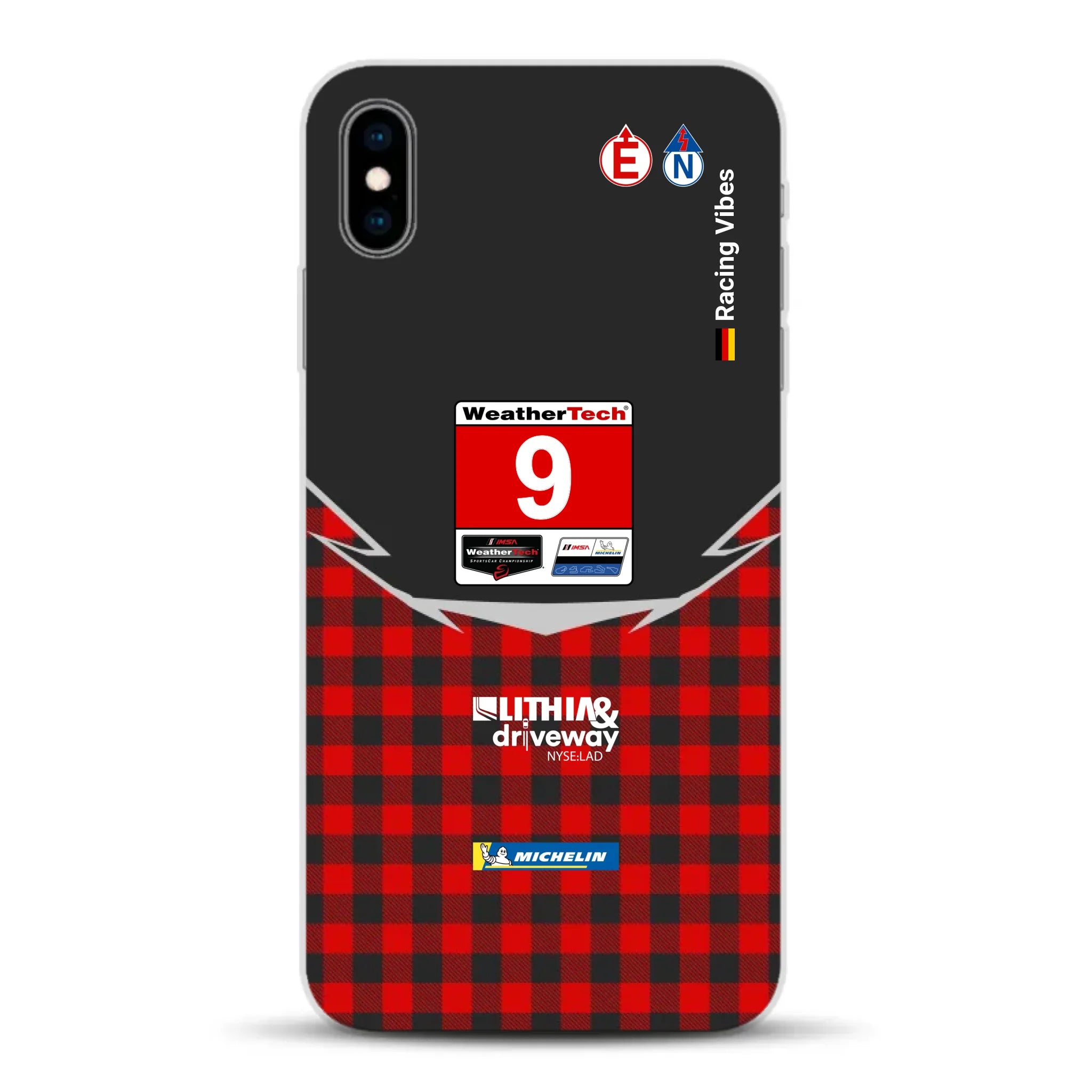 Pfaff Lamborghini Temerario GT3 IMSA 2026 Livery - Housse de téléphone portable personnalisée pour iPhone